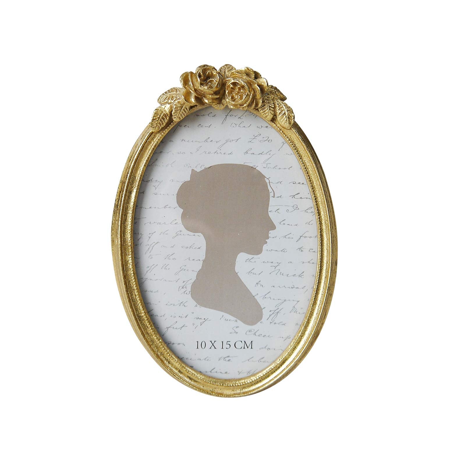 Vintage Picture Frame, Oval Antique Photo Frames with Glass Front, Luxury Photo Display, Tabletop Wall Hanging