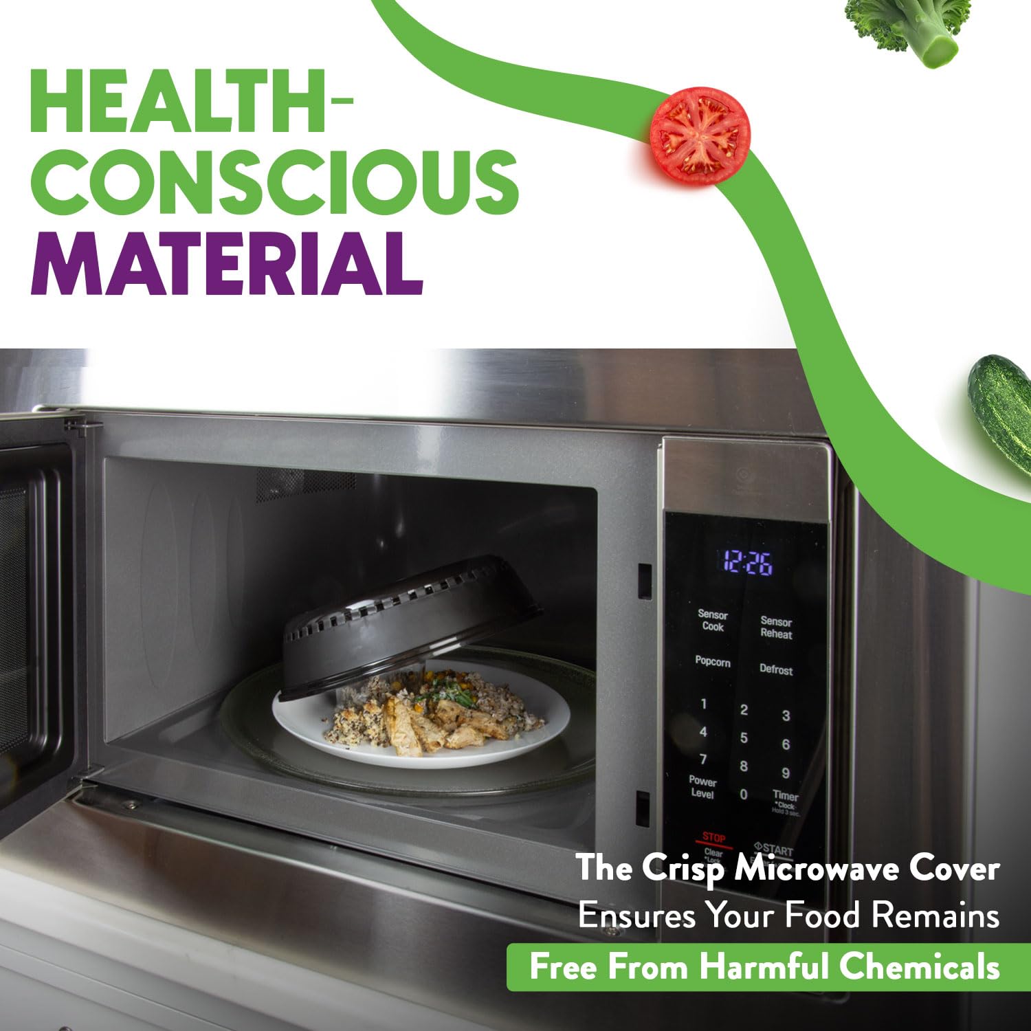 Crisp Pink Microwave Splatter Cover