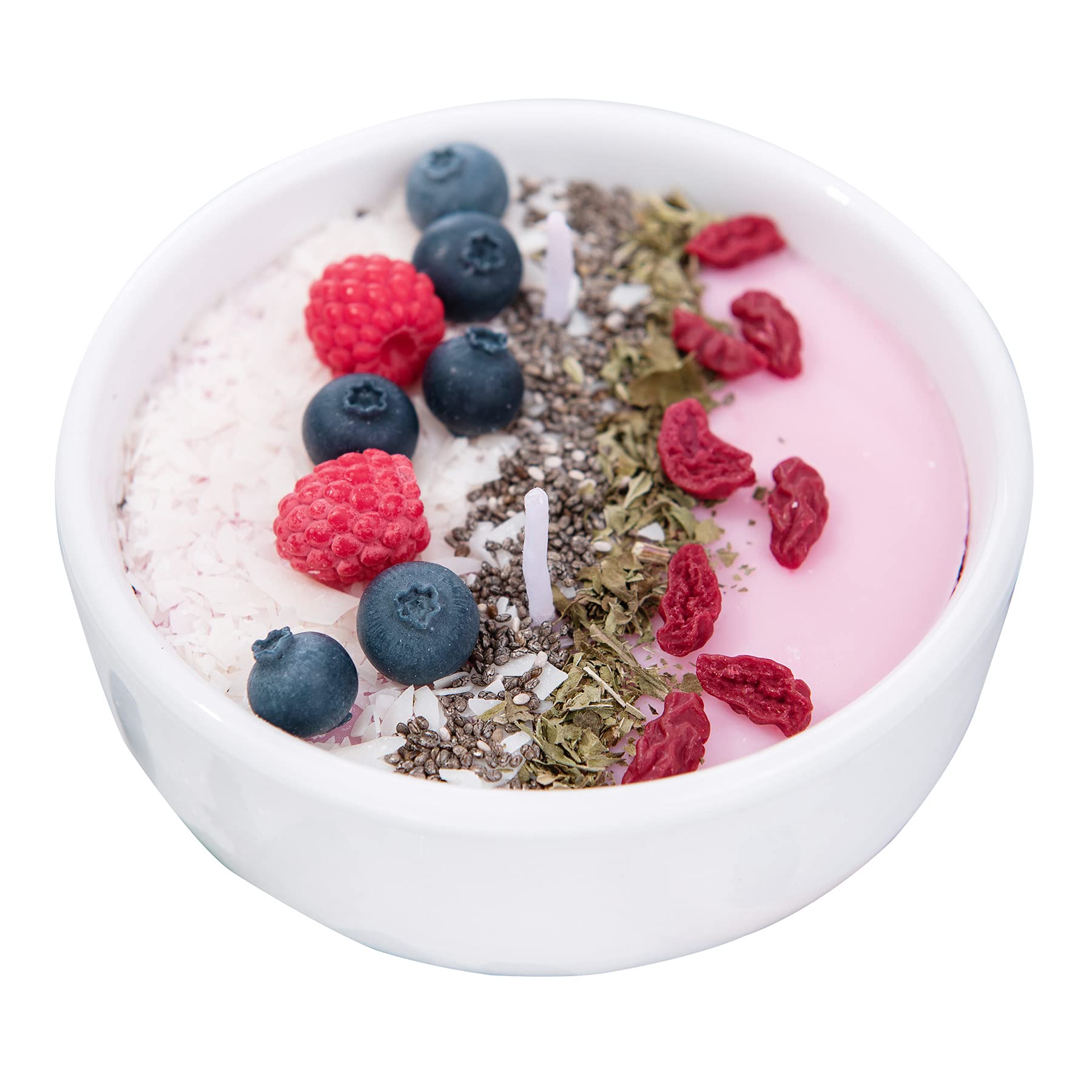 Cereal Bowl with Metal Spoon Scented Soy Candle