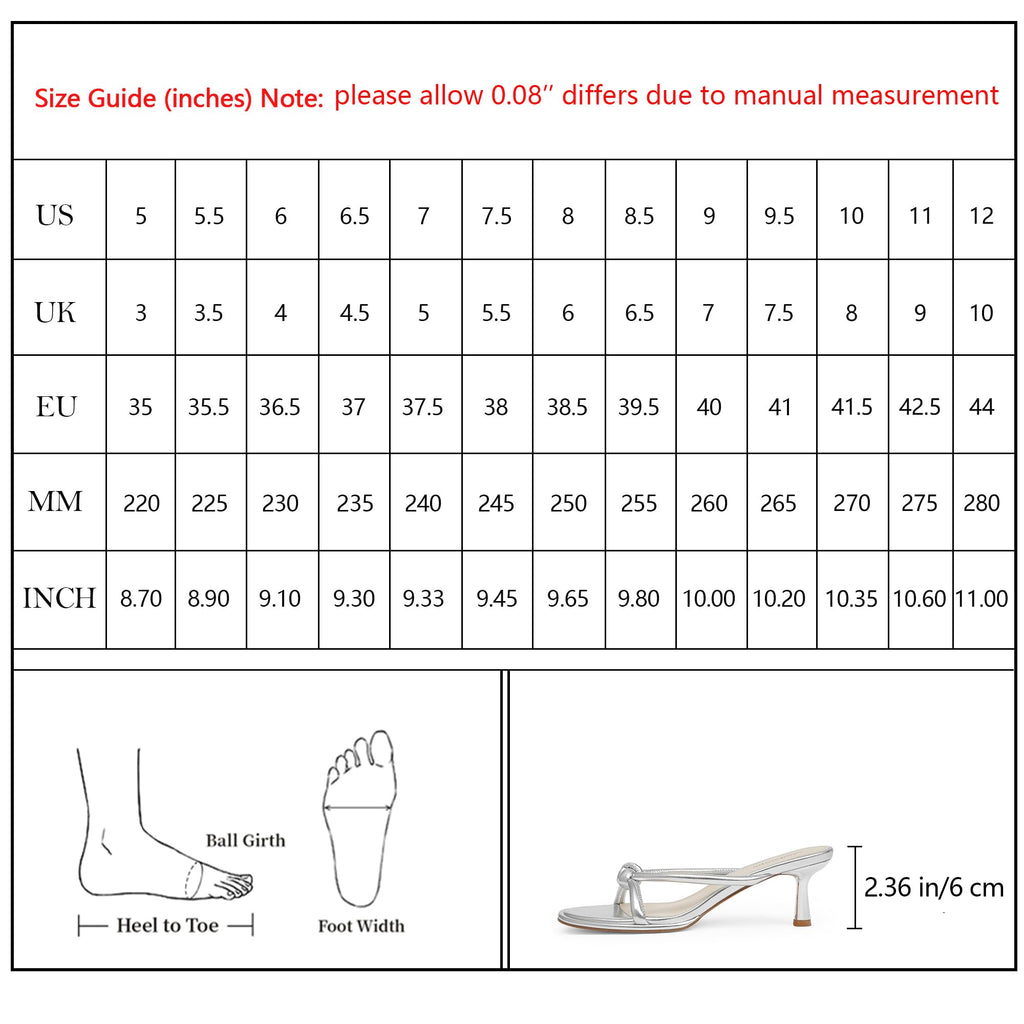 Womens Heeled Sandals Rounded Open Toe Kitten Heels Slip on Bow Mules Sandals