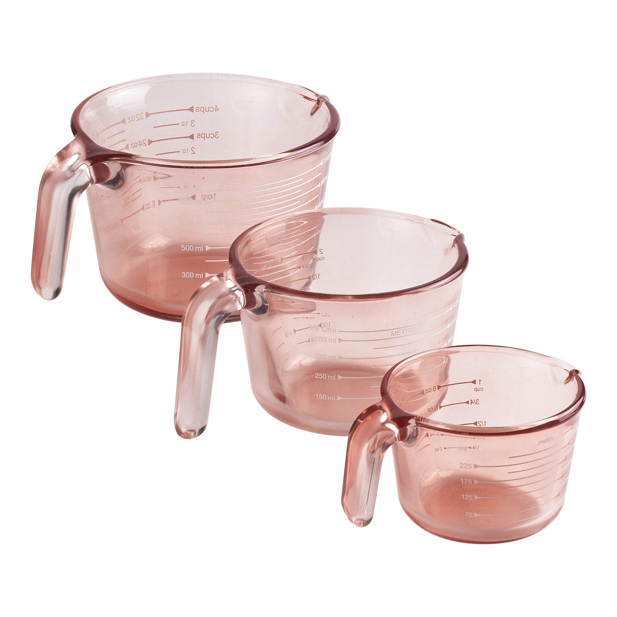Glass Measuring Cups - Ideal for Cooking and Baking