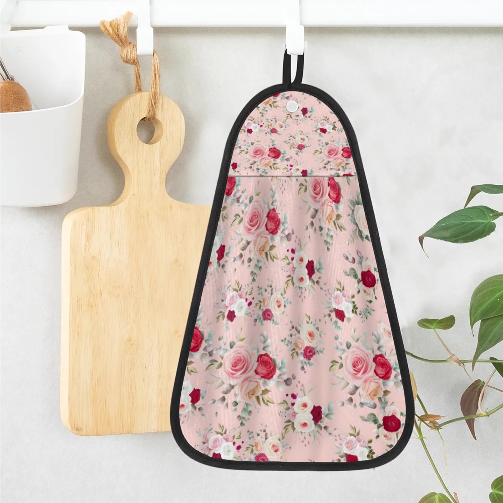 Hand Towels for Bathroom Quick Absorbent Hand Towel with Hanging Loop Washcloths for Kitchen Laundry Decor