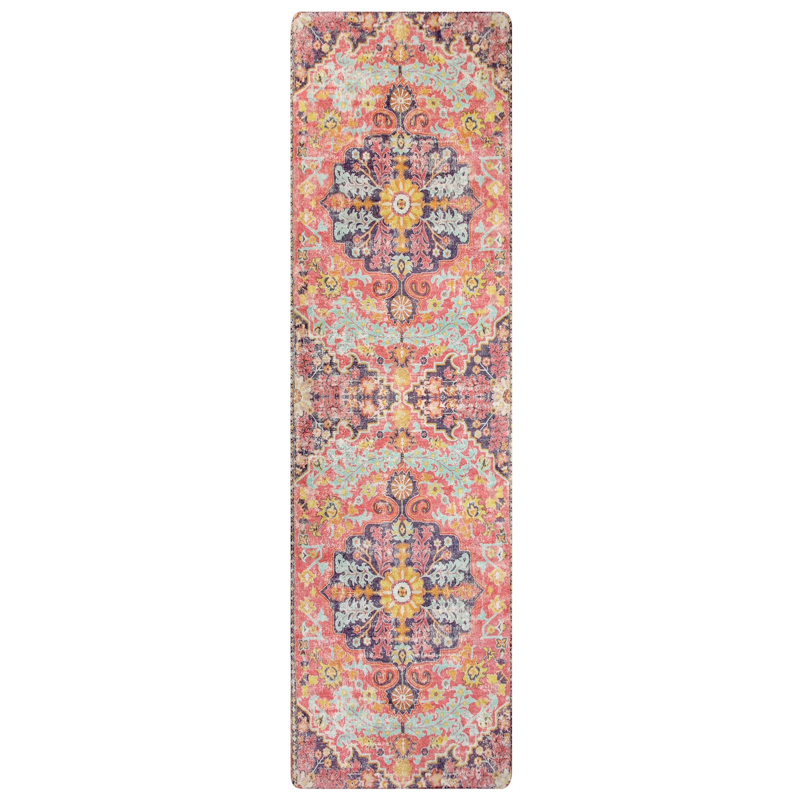 Floral Bohemian Medallion Area Rugs