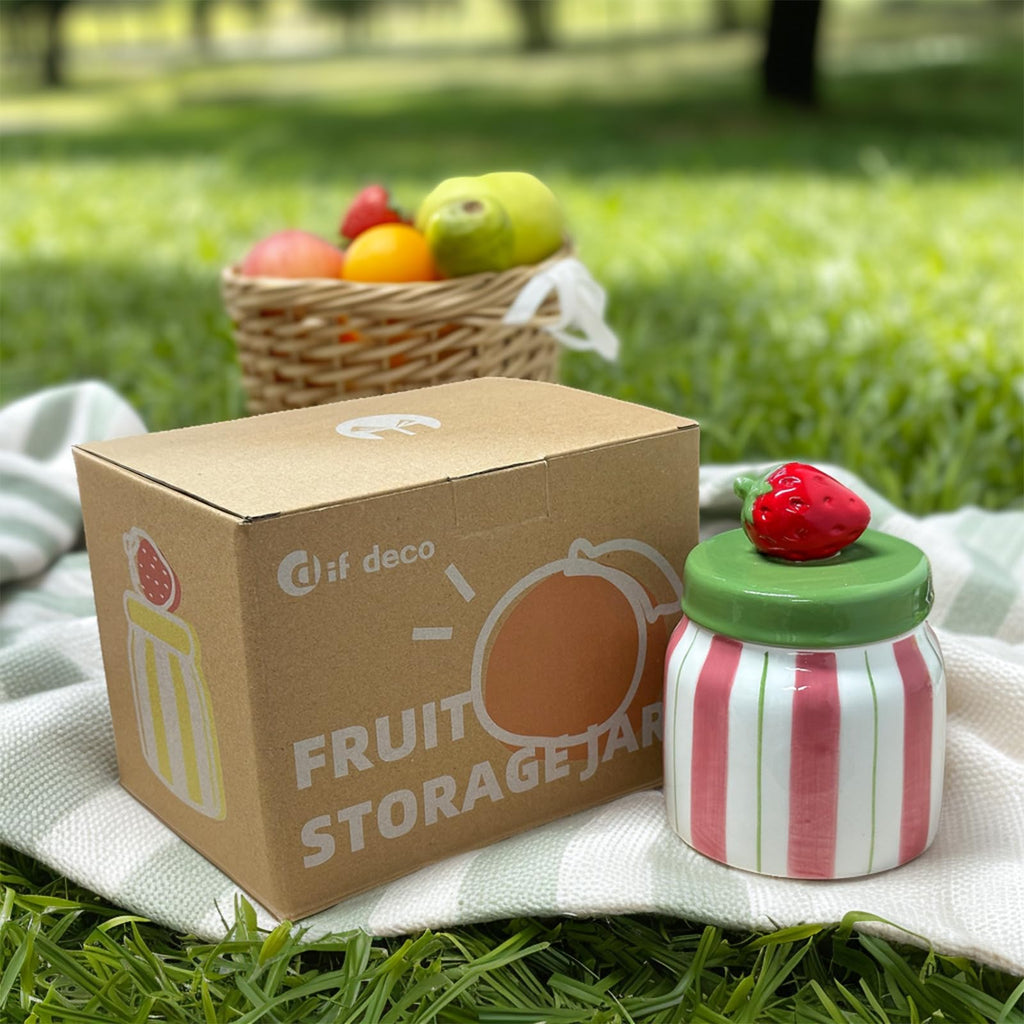 Cookie Jars with Lid Airtight, Hand Painted Ceramic