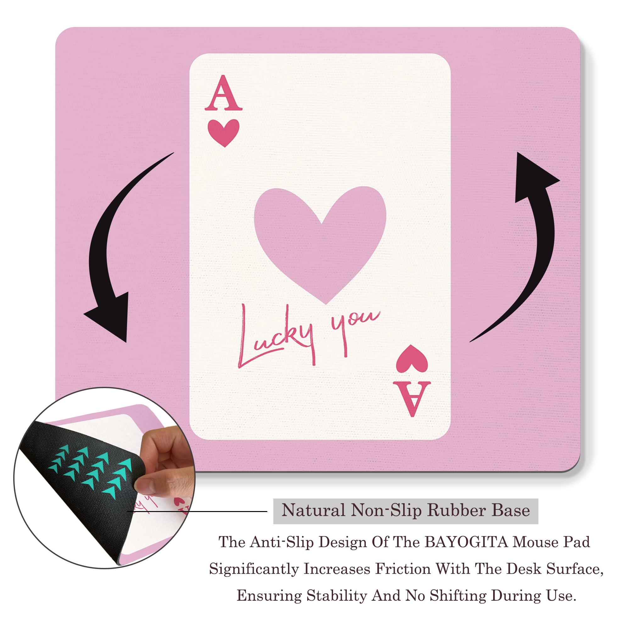 Coquette Mouse Pad, 9.5x8 Inches