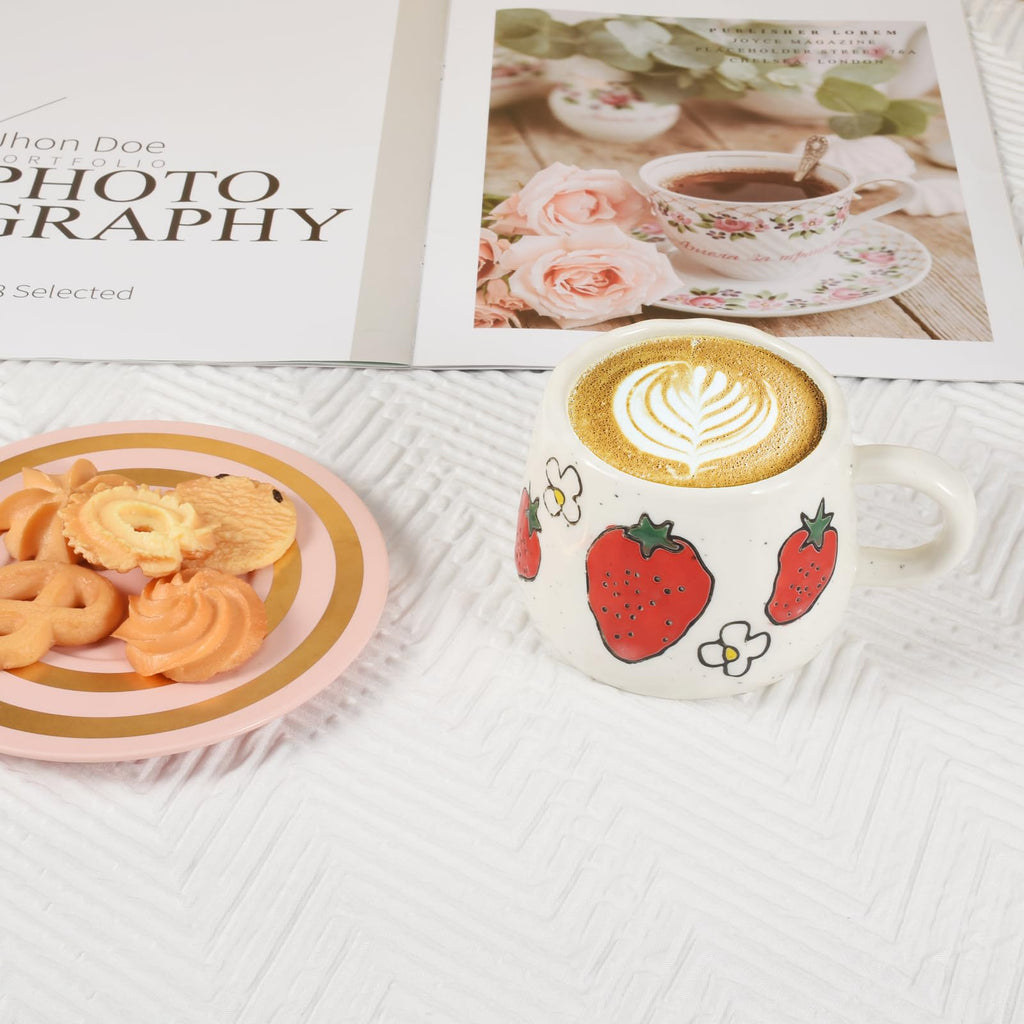 Ceramic Mug, Cute Fruit Creative Mugs Design, Printed Cup, 10 oz/300 ml for Latte Tea Milk