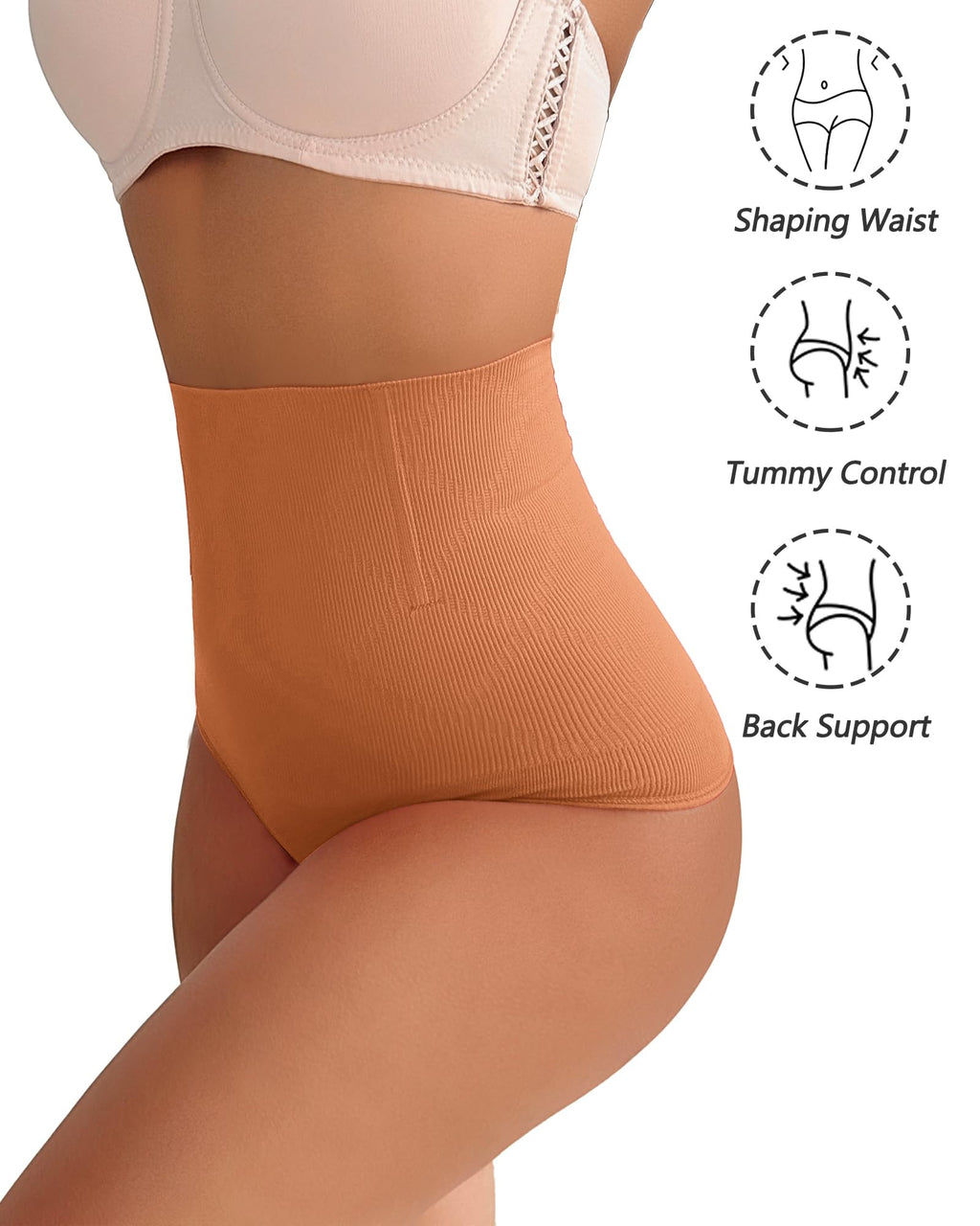 Shapewear Thong Shapewear Tummy Control Thong Shapewear for Women Stomach Girdle Thong Body Shaper Seamless Underwear