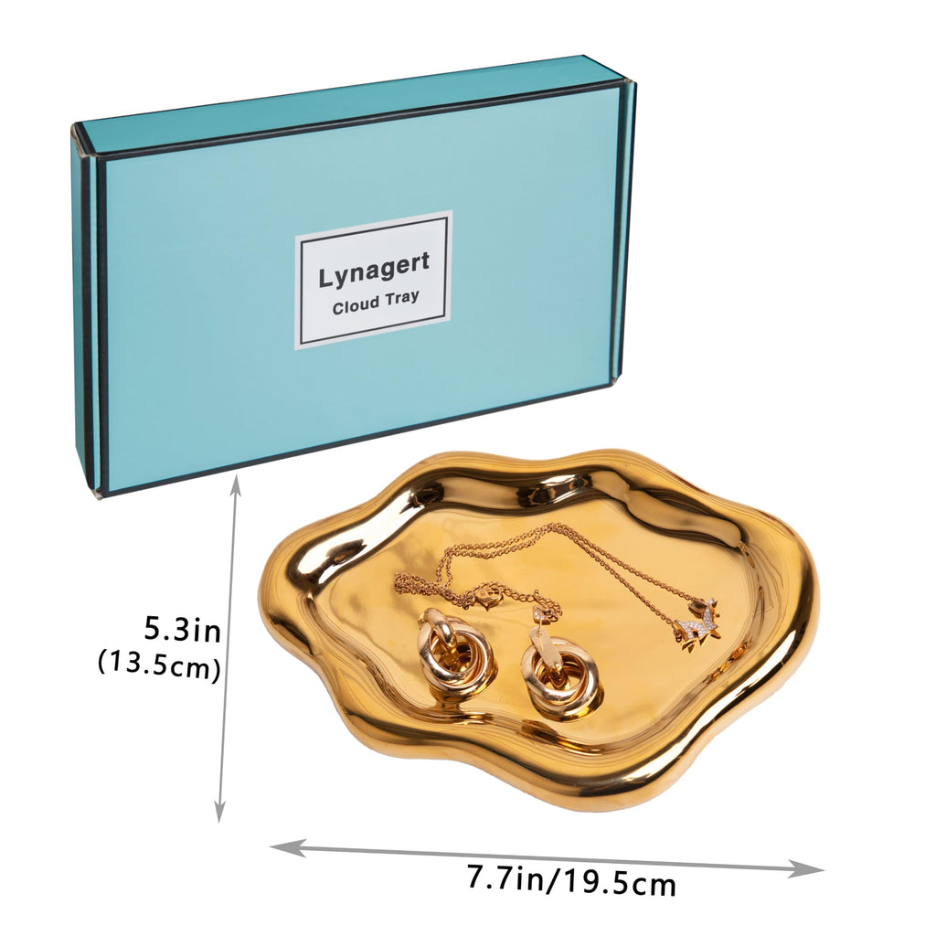 Cloud Trinket Dish, Chubby Jewelry Tray, Ceramic Jewelry Ring Trinket Dish for Rings Earrings Necklace Organizer