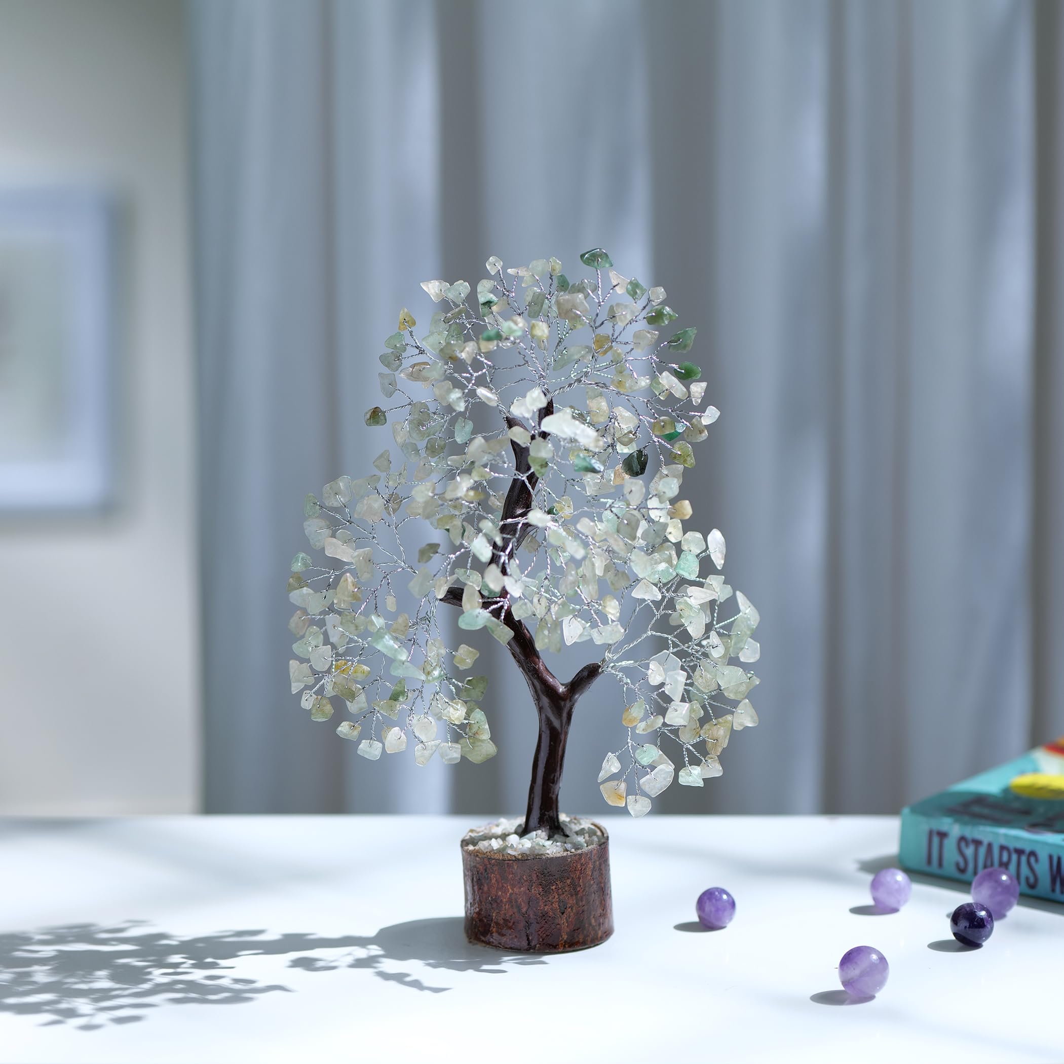 Rose Quartz Crystals Good Luck Money Tree