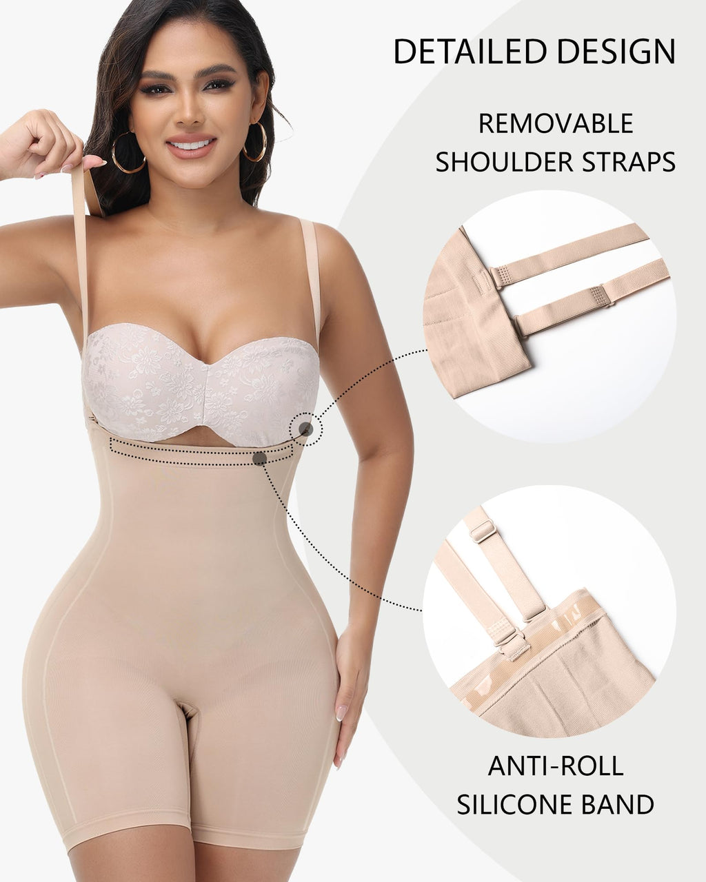 Seamless Tummy Control Shapewear for Women Butt Lifting Shorts High Waisted Panties Strapless Fajas Colombianas