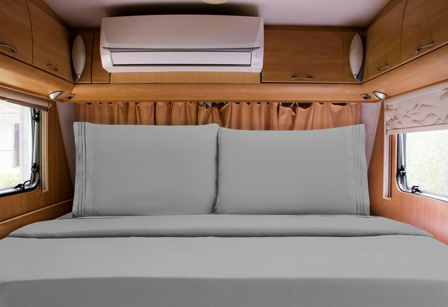 Elegant Comfort Luxurious 1500 Premium Hotel Quality Microfiber Three Line Embroidered Softest 4-Piece Bed Sheet Set, Wrinkle and Fade Resistant