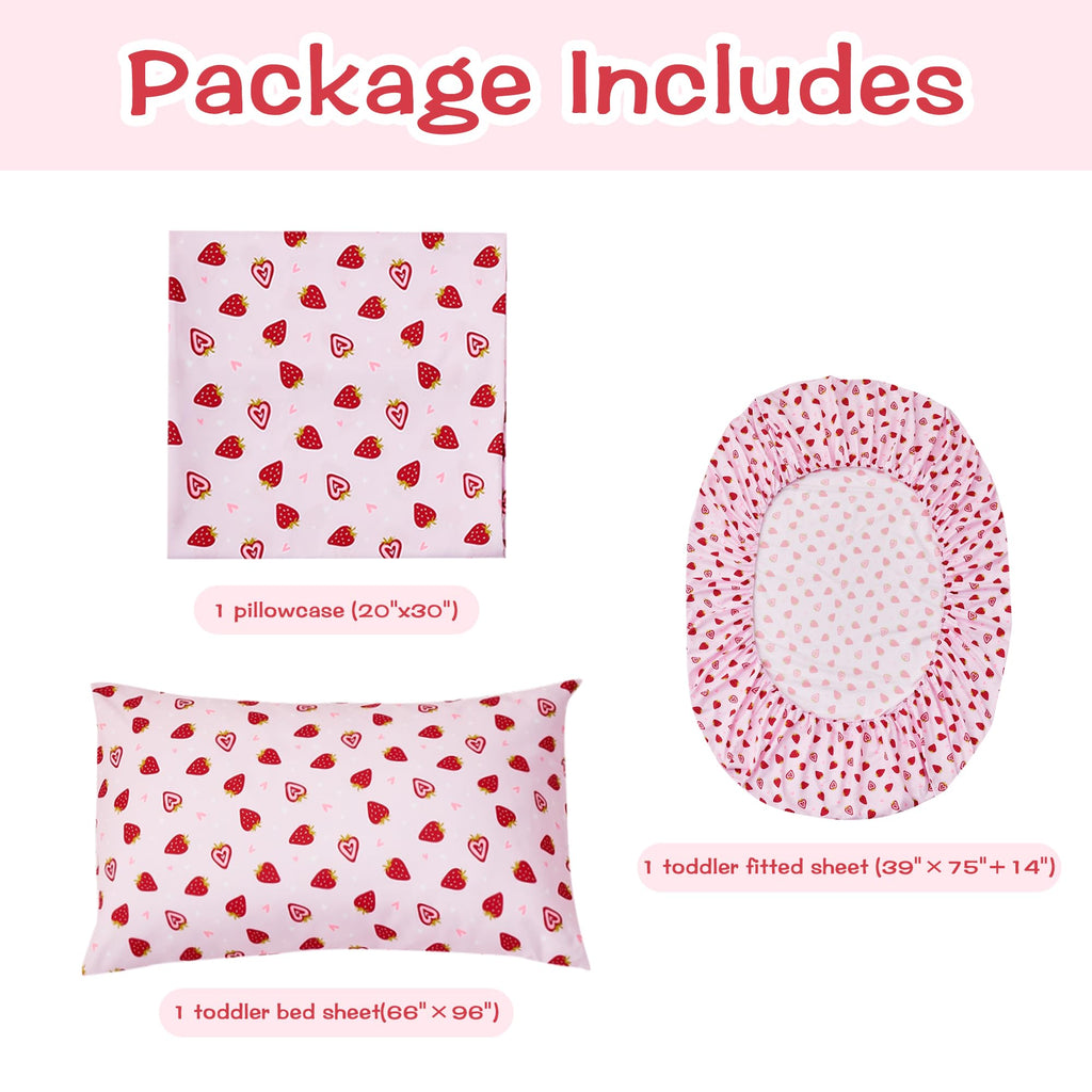 Printed Kids Sheet Set Twin Size, 3 Pcs Breathable & Silky Soft Microfiber - Kids Fitted Sheet,Kids Bed Sheets with 15" Deep Pocket