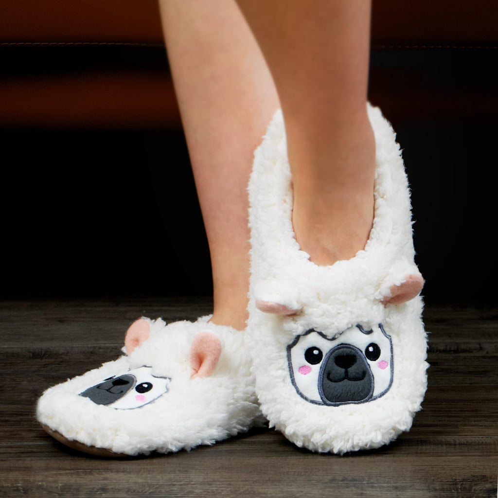 Cute Animal House Slippers - Fuzzy Warm Bedroom Slipper Socks Non-Slip Grippers