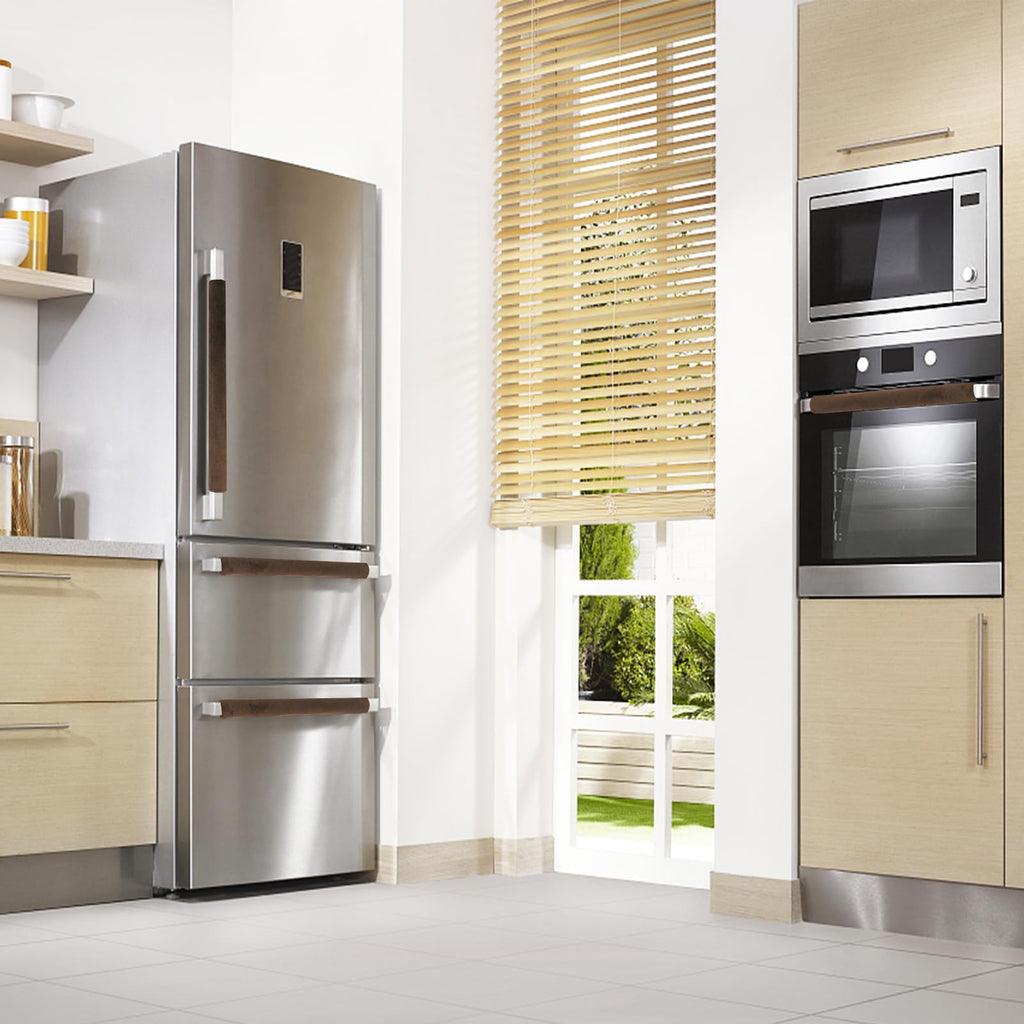 Refrigerator Door Handle Covers Kitchen Decor Keep Appliance Clean Anti-Static Stains for Fridge Dishwashers Velvet 3PCS