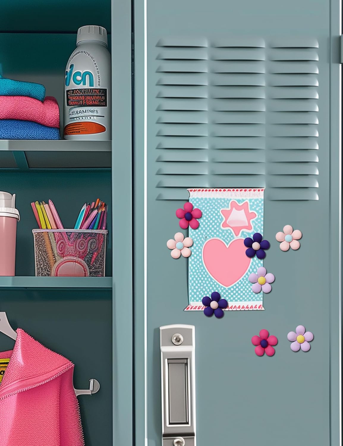 Fridge Magnets Cute Refrigerator Magnets Colorful Decorative Magnets 3D Flower Magnets for Office Kitchen