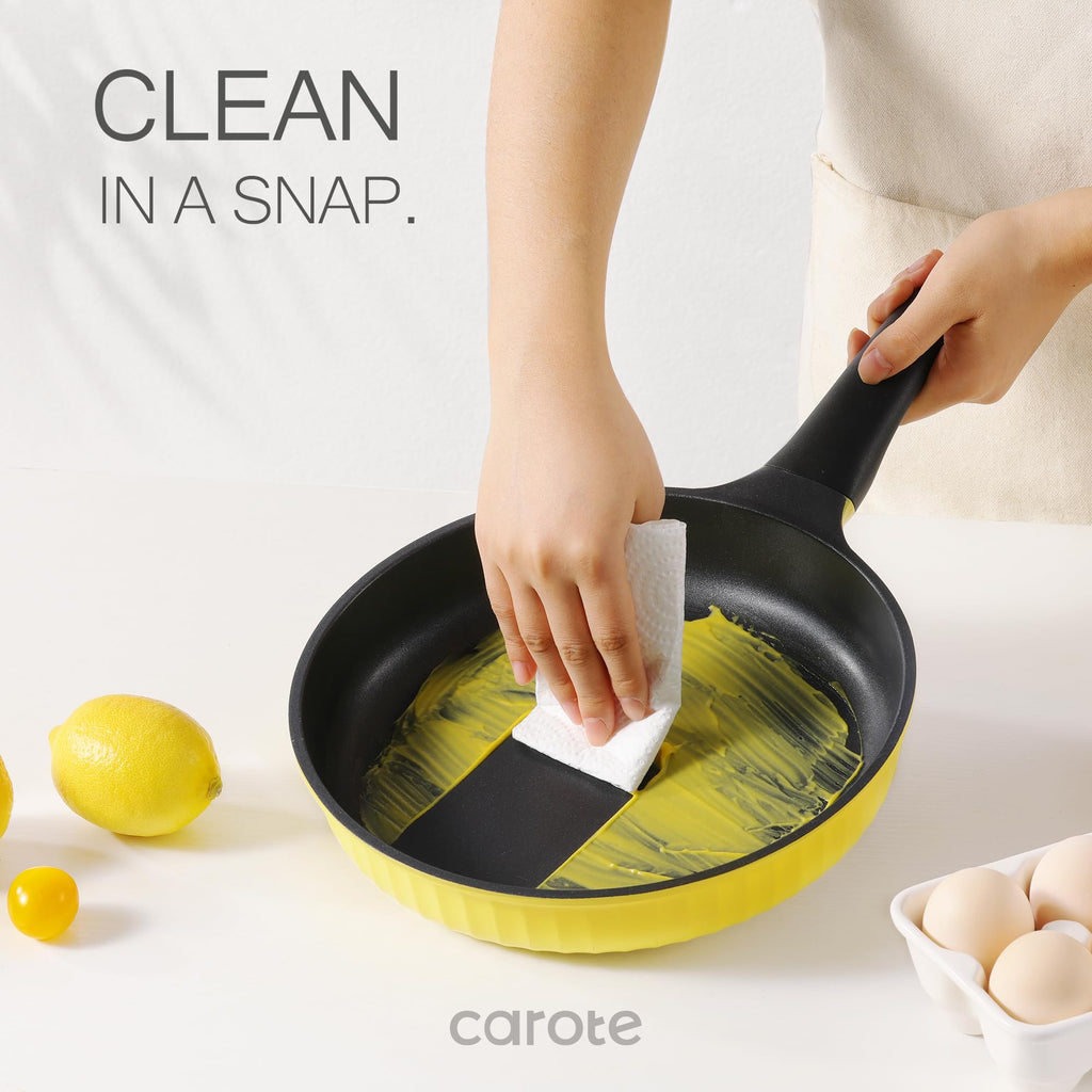 Ceramic Pots and Pans, Nonstick Cookware Set Kitchen Cooking Sets, 14pcs Induction Pot and Pan Non Stick