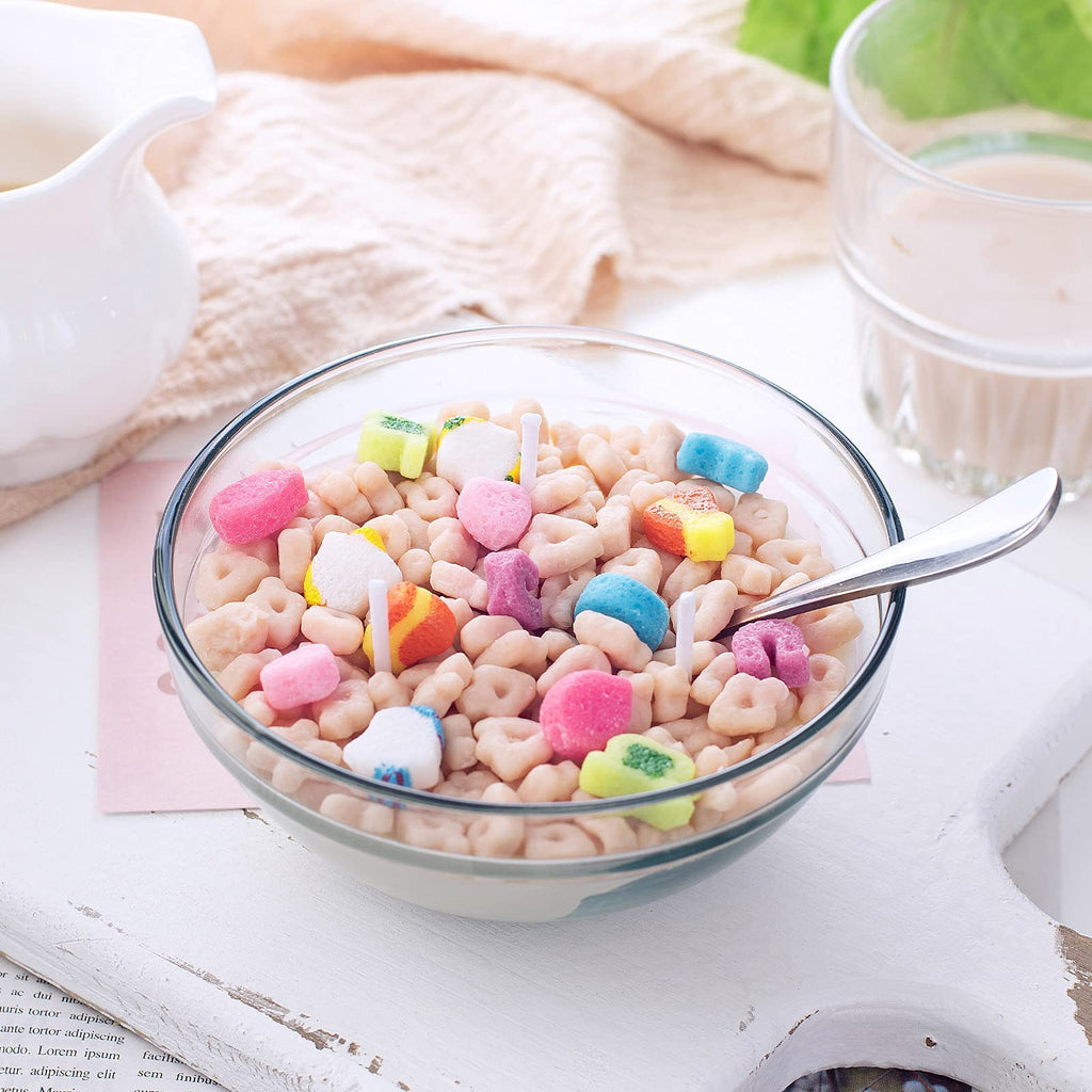 Cereal Bowl with Metal Spoon Scented Soy Candle