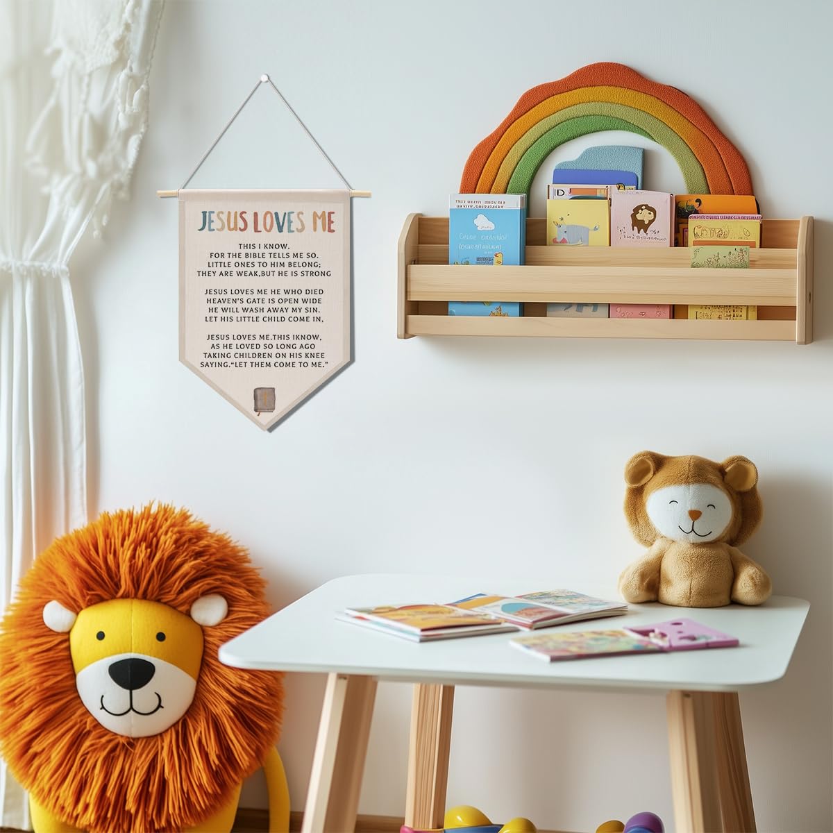 Preppy Positive Affirmations Wall Hanging Pennant Flag â€?Aesthetic Decor for Classroom, Bedroom, or Home