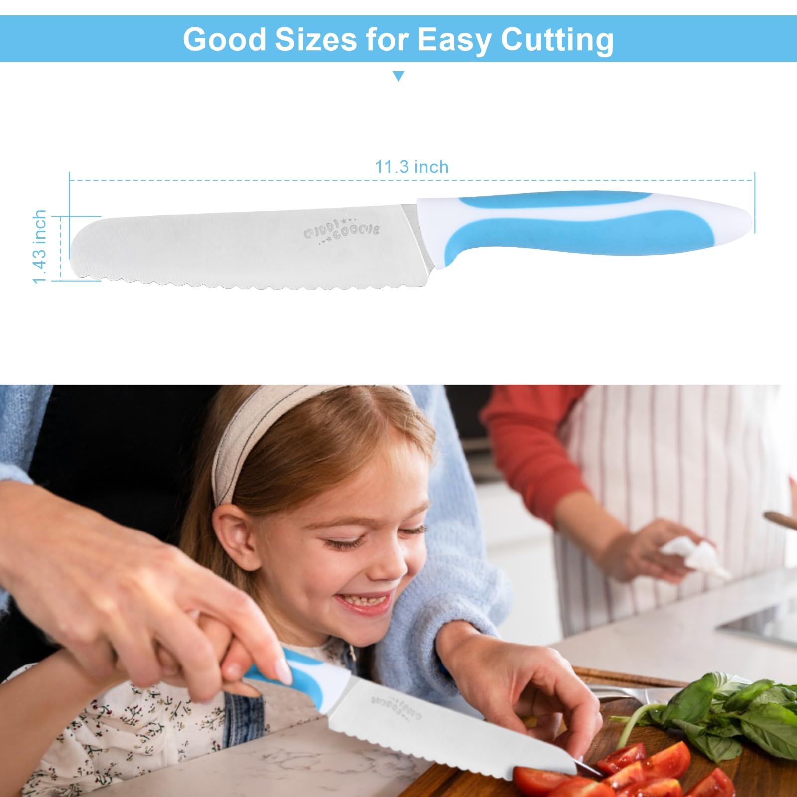 New 5" Serrated Bread Knife - Stainless Steel Tomato & Lettuce Knife