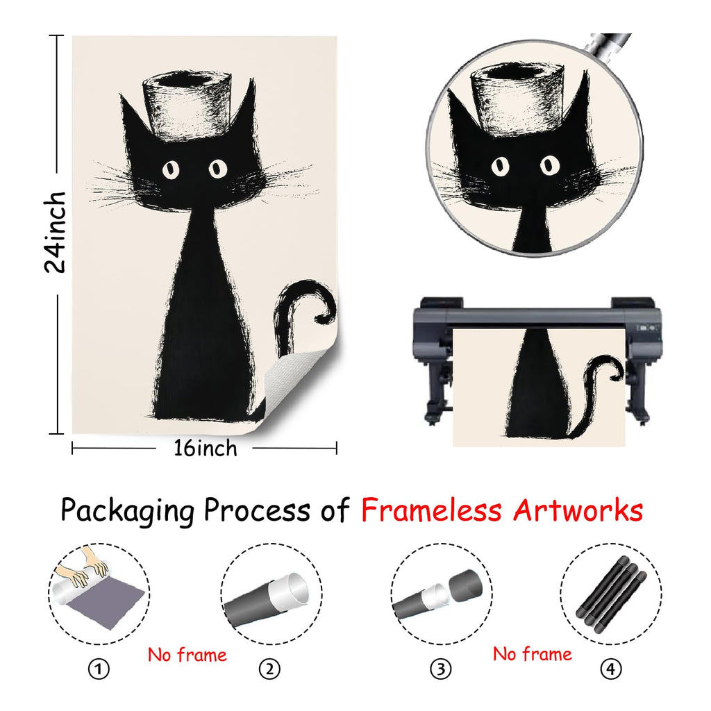 Wall Aesthetic Art - Animal Pictures Wall Decor Trendy Animal Art 16x24in Unframed