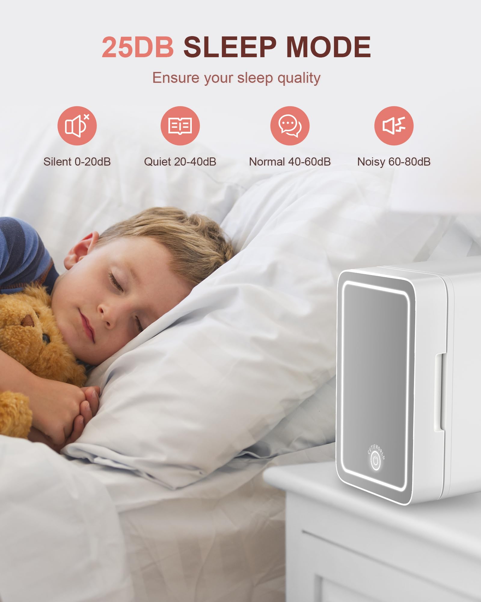 Skincare Fridge - Makeup Fridge for Refrigerating Skincare and Food, Mini Fridge Cooler and Warmer