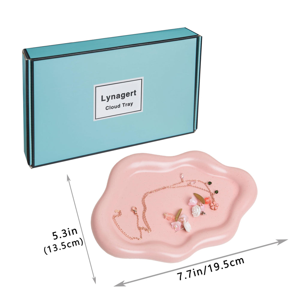 Cloud Trinket Dish, Chubby Jewelry Tray, Ceramic Jewelry Ring Trinket Dish for Rings Earrings Necklace Organizer