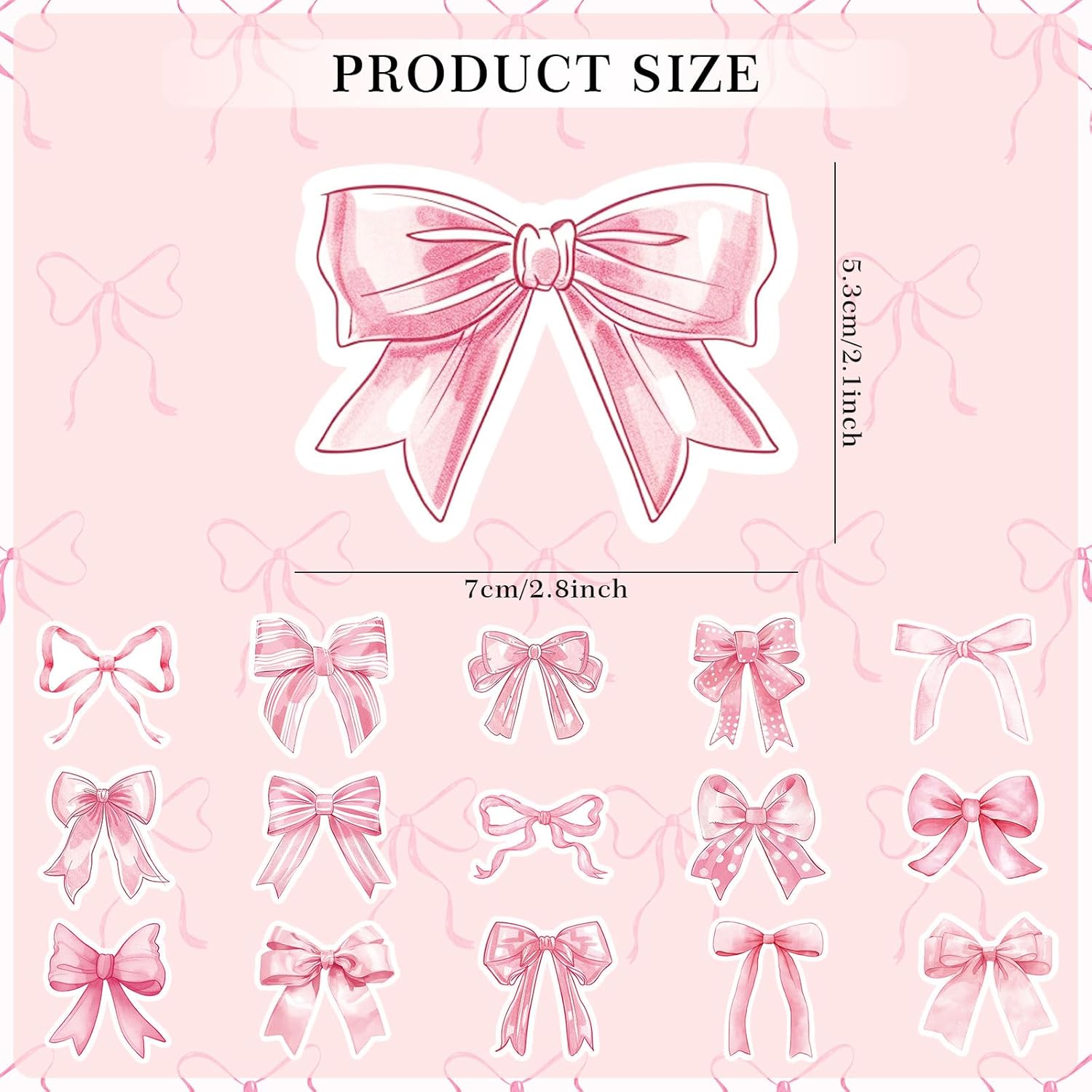 Pink Bow Refrigerator Magnets Decor