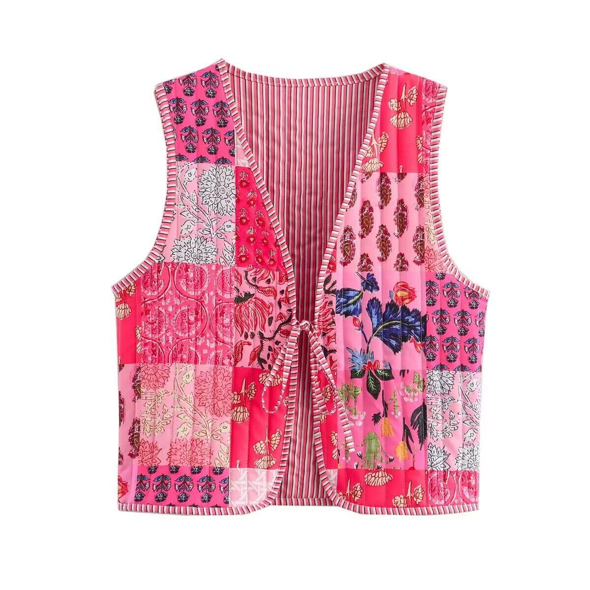 Coquette Kawaii Y2K Vests for Women Floral Aesthetic Cottagecore Sweater