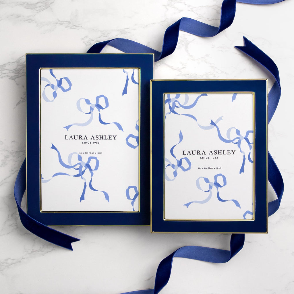 Enamel Picture Frame - Metal Edge with Easel, for Countertop, Counterspace, Tabletop Display, Bookshelf, Desk, Wall Décor, Photo Gallery