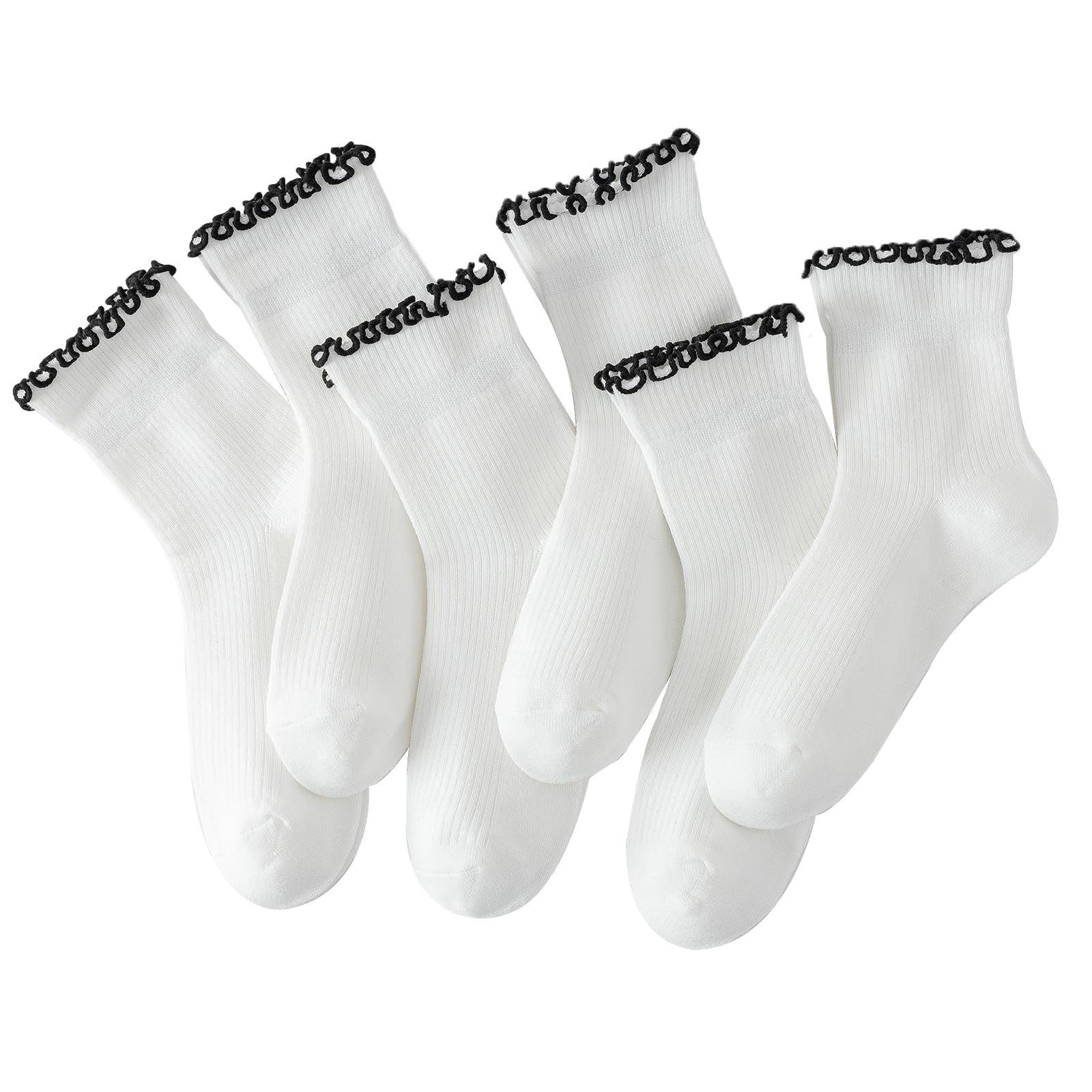 Ruffle Socks Women, Cute Ruffle Ankle Socks