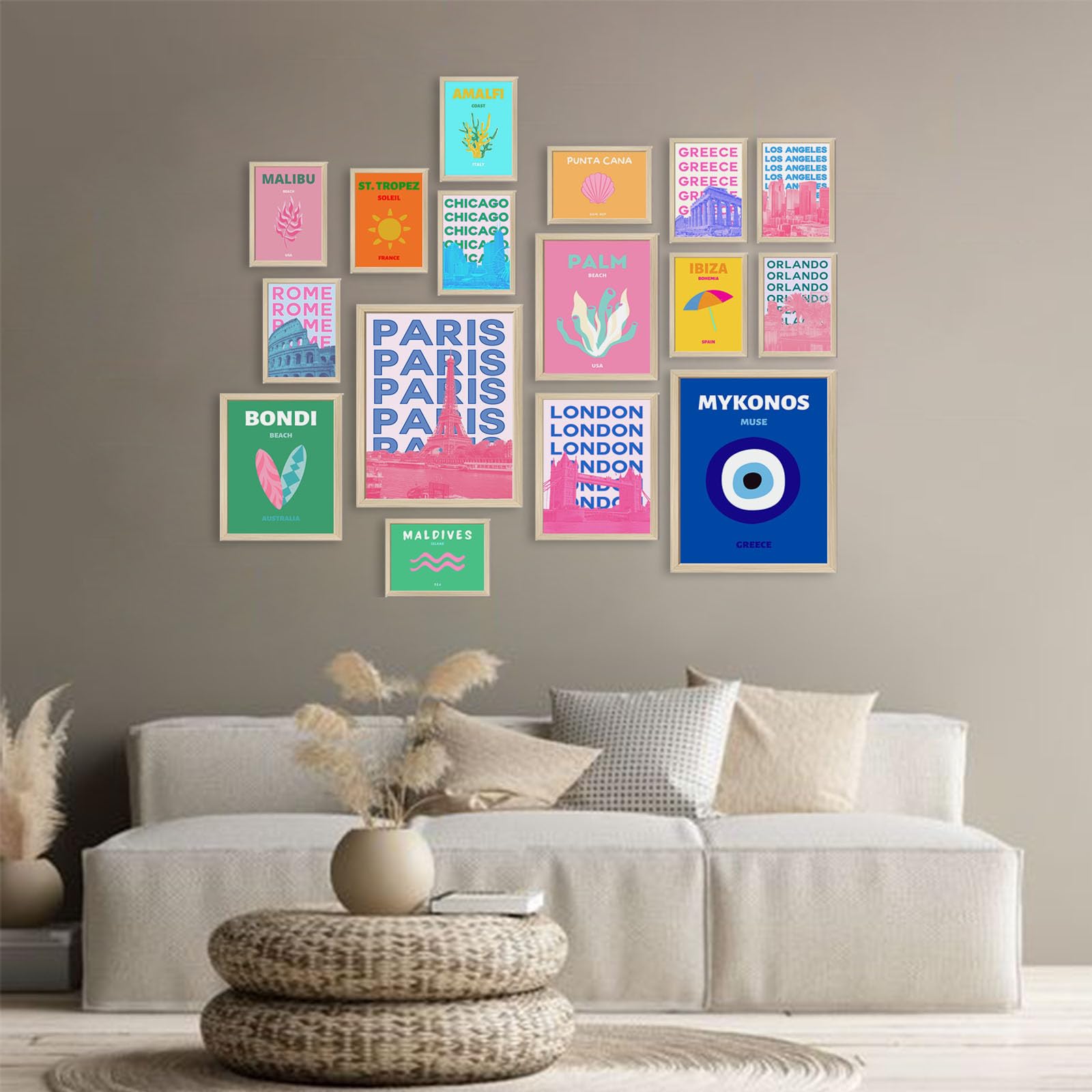 Coquette Wall Art Prints Trendy Preppy Room Decor Aesthetic (Unframed)