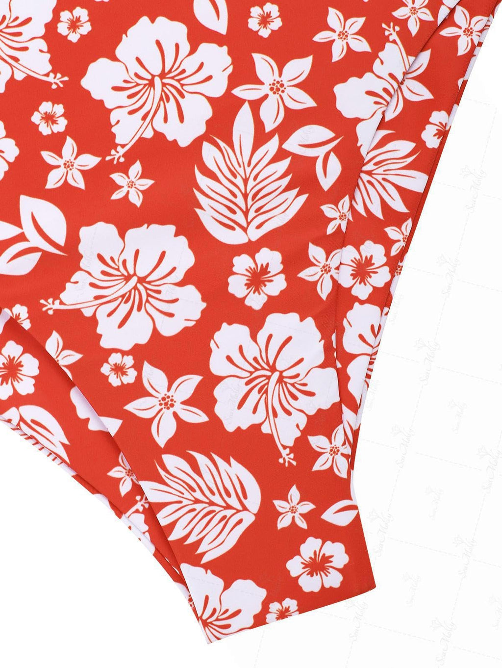 Floral Halter Tied Cheeky Tankini Set