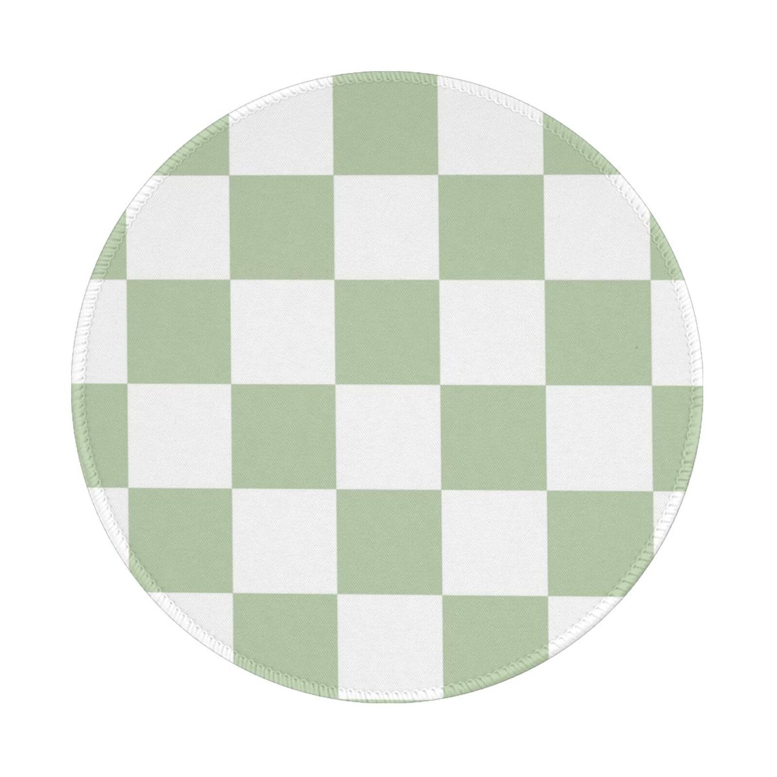 Round Mouse Pad Desk Top - Stitched Edges 8 X 8 Inch