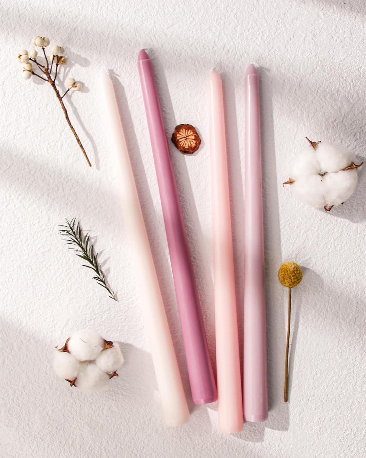 Taper Candles Unscented Smokeless Long Tall Tapered Candle for Candlesticks SticksHome Decor Dinner