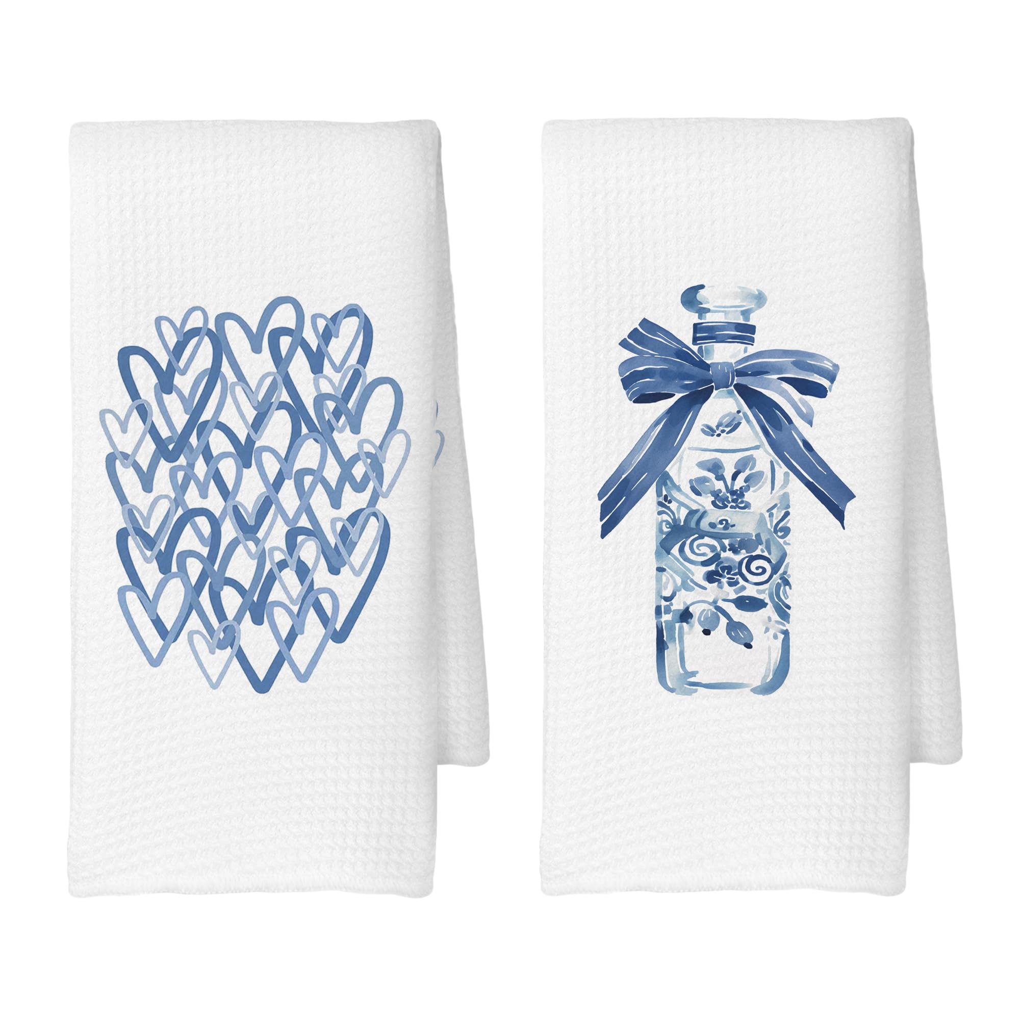 Coquette Champagne Bottle Bow Kitchen Towels, Decoration Tea Towels Hand Towels 16x24 Inch