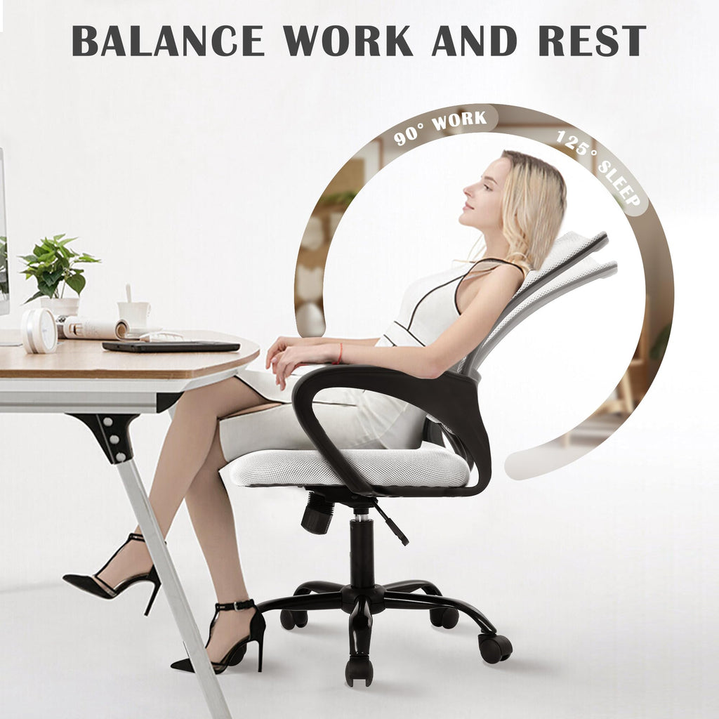 Comfortable Adjustable Mesh Office Chair with Lumbar Support