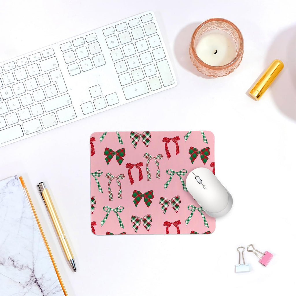 Coquette Bow Mouse Pad, Trendy Mouse Pad, Preppy Cute Mouse Pad for Desk Home Office & Gaming, 9.5x7.9 inches