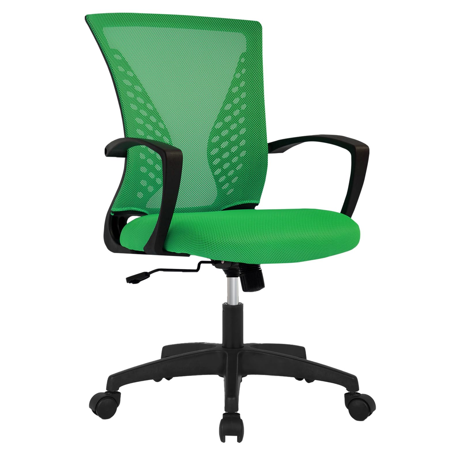 Mesh Desk Chair Ergonomic Computer Chair with Lumbar Support Armrest Mid Back 360 Degree Rolling Swivel Adjustable Height