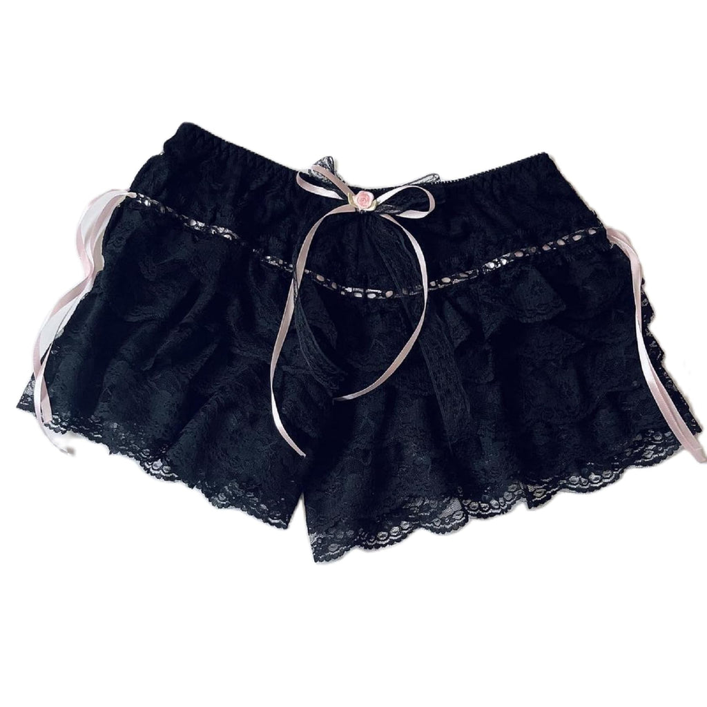 Women's Lolita Bloomers â€?Cute Ruffle Lace Pumpkin Shorts & Y2K Pettipants