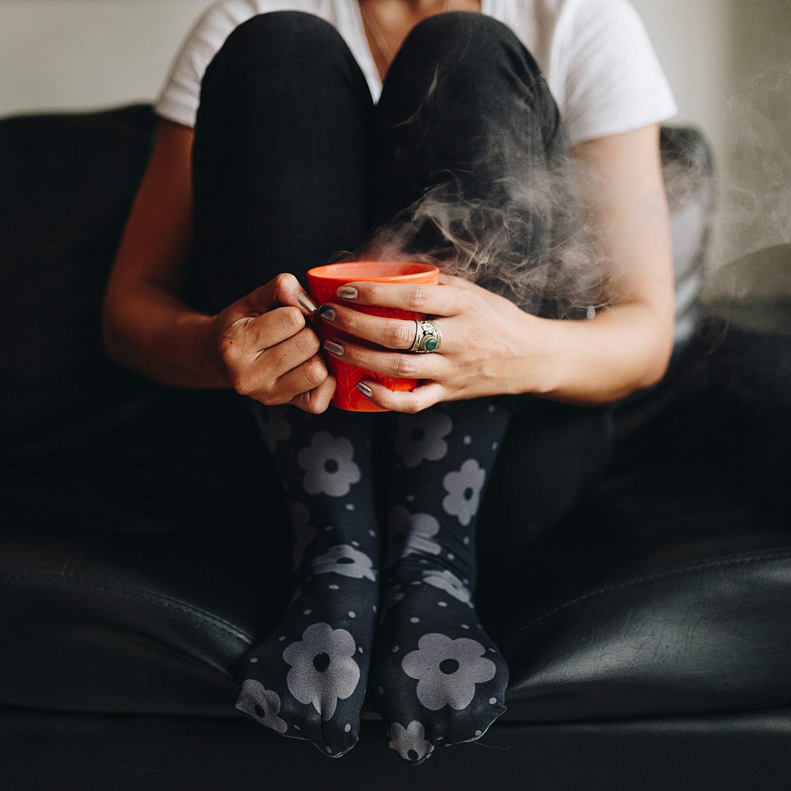 Women's 3 Pairs Knee High Trouser Socks, Classy and Colorful Printed Patterns, Silky Smooth Material