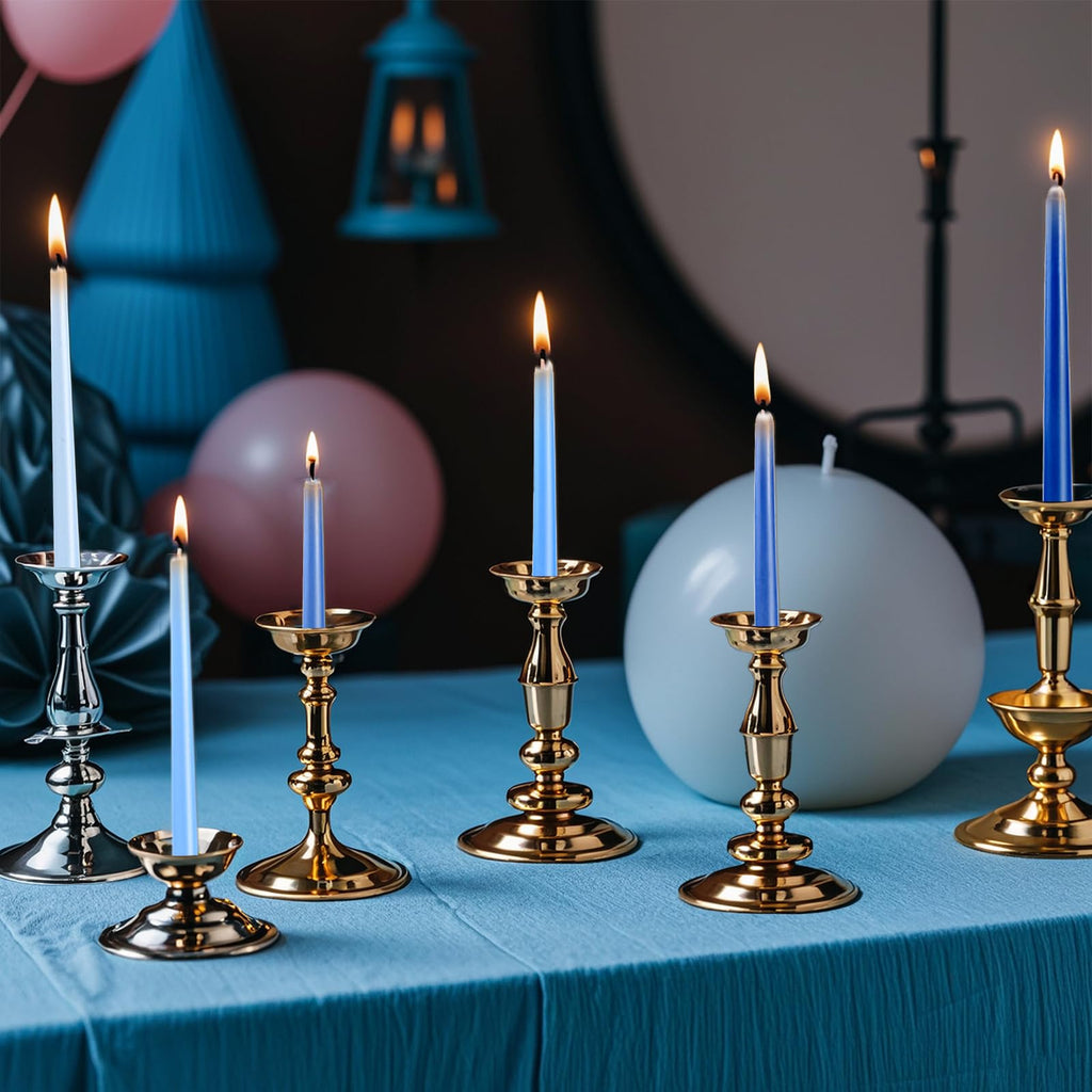 Smokeless Dripless Long Candlesticks, Unscented Tapered 10-Inch