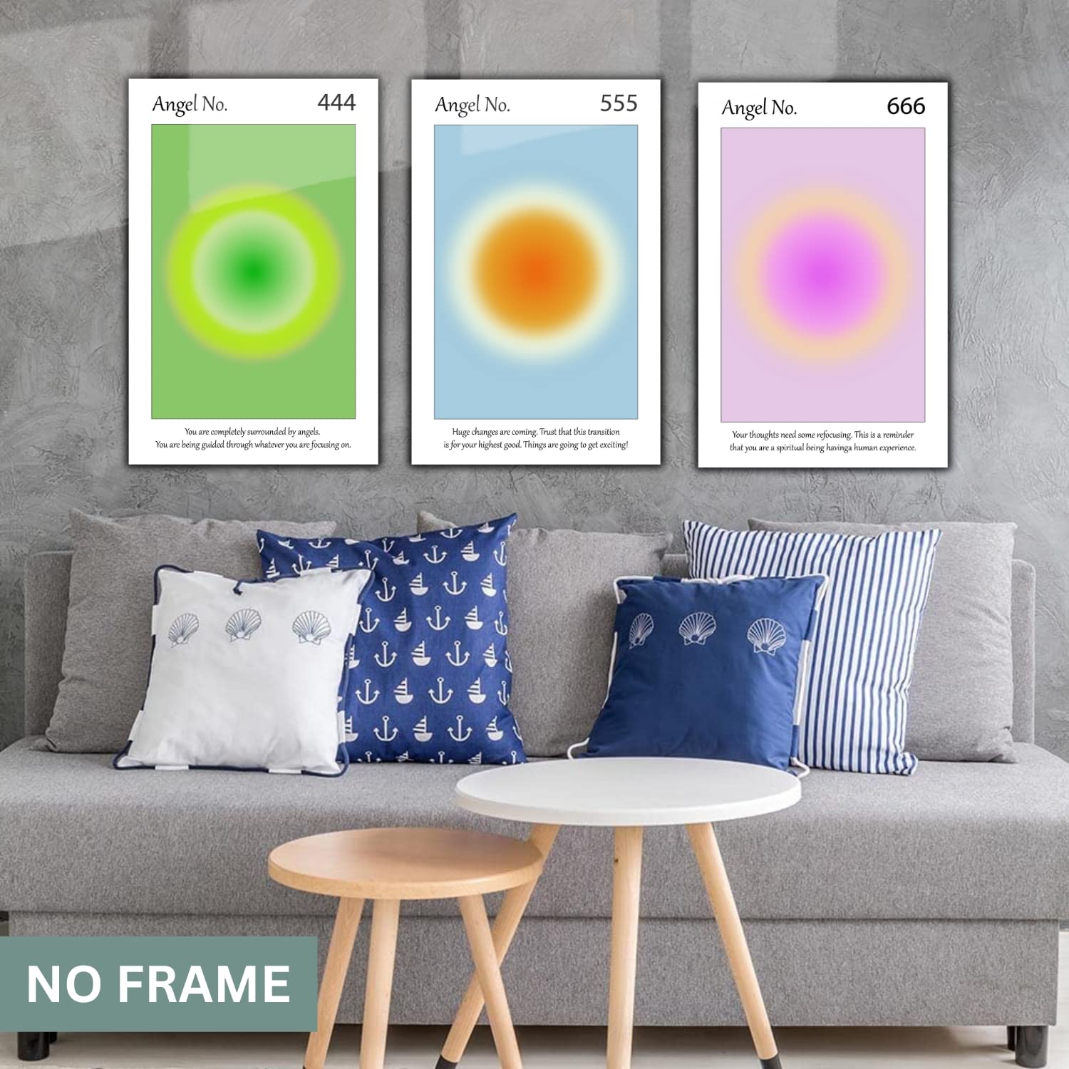 Colorful Aura Poster Energy Wall Art Minimalist Print Aesthetic Wall Decor Posters, No Frame