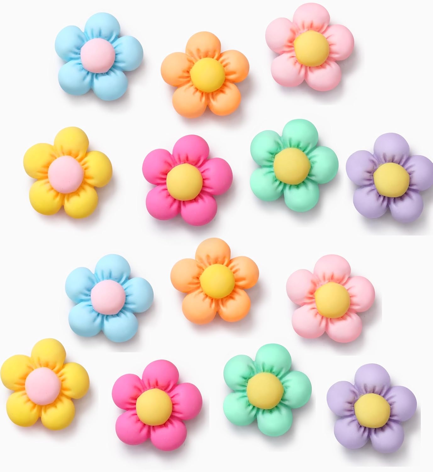 Fridge Magnets Cute Refrigerator Magnets Colorful Decorative Magnets 3D Flower Magnets for Office Kitchen