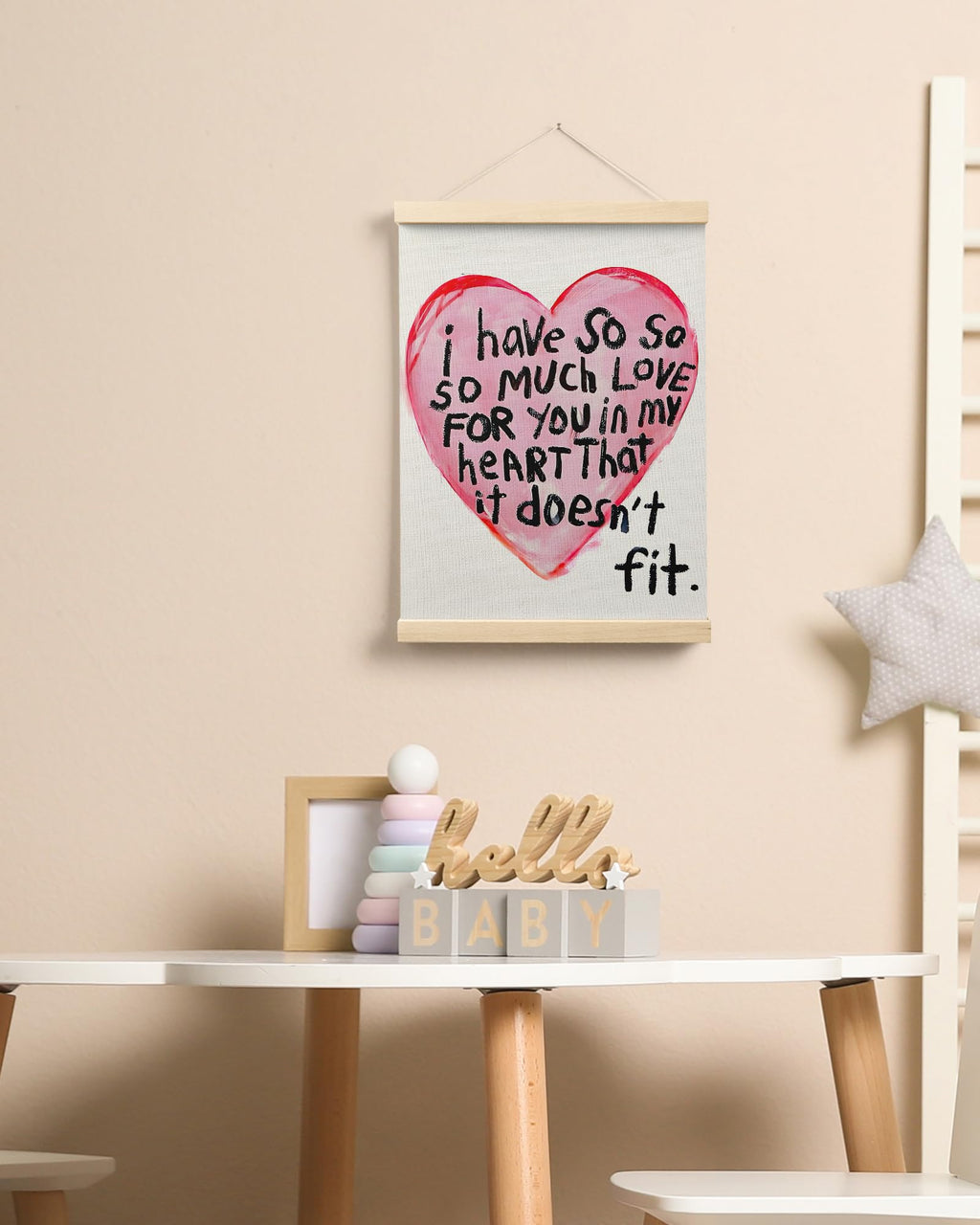 Trendy Preppy Poster Hanger Frame, Aesthetic Wall Art Decor