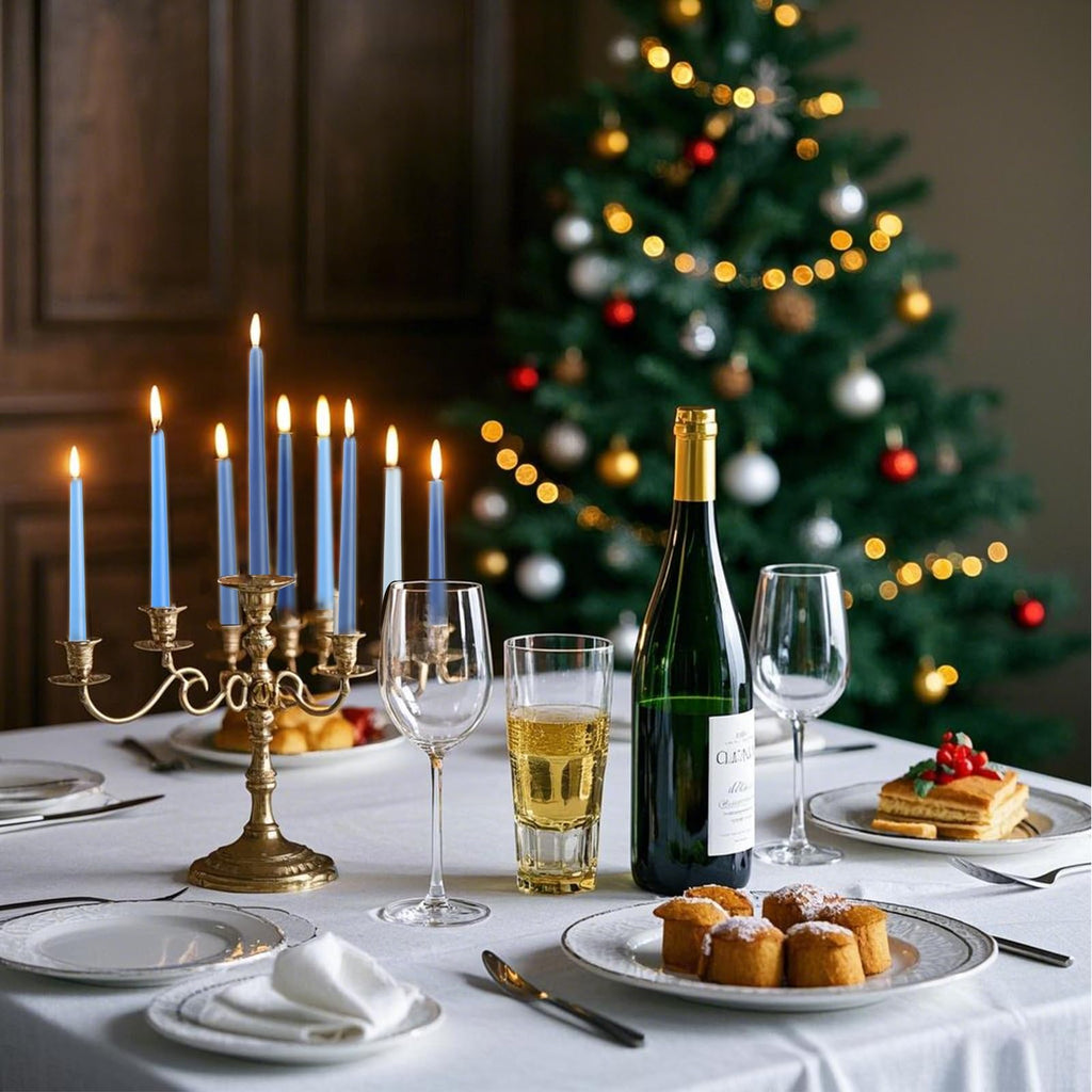 Smokeless Dripless Long Candlesticks, Unscented Tapered 10-Inch