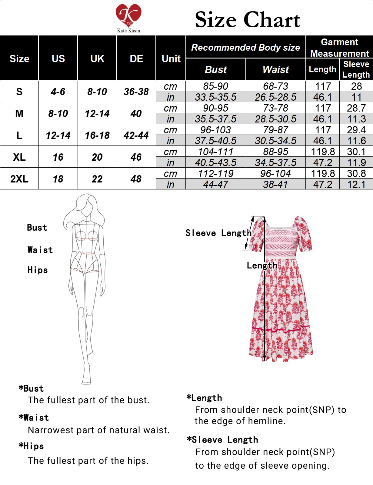 Kate Kasin Women's Summer Floral Boho Dresses Casual Square Neck Smocked Flowy Tiered Beach Midi Dress with Pockets