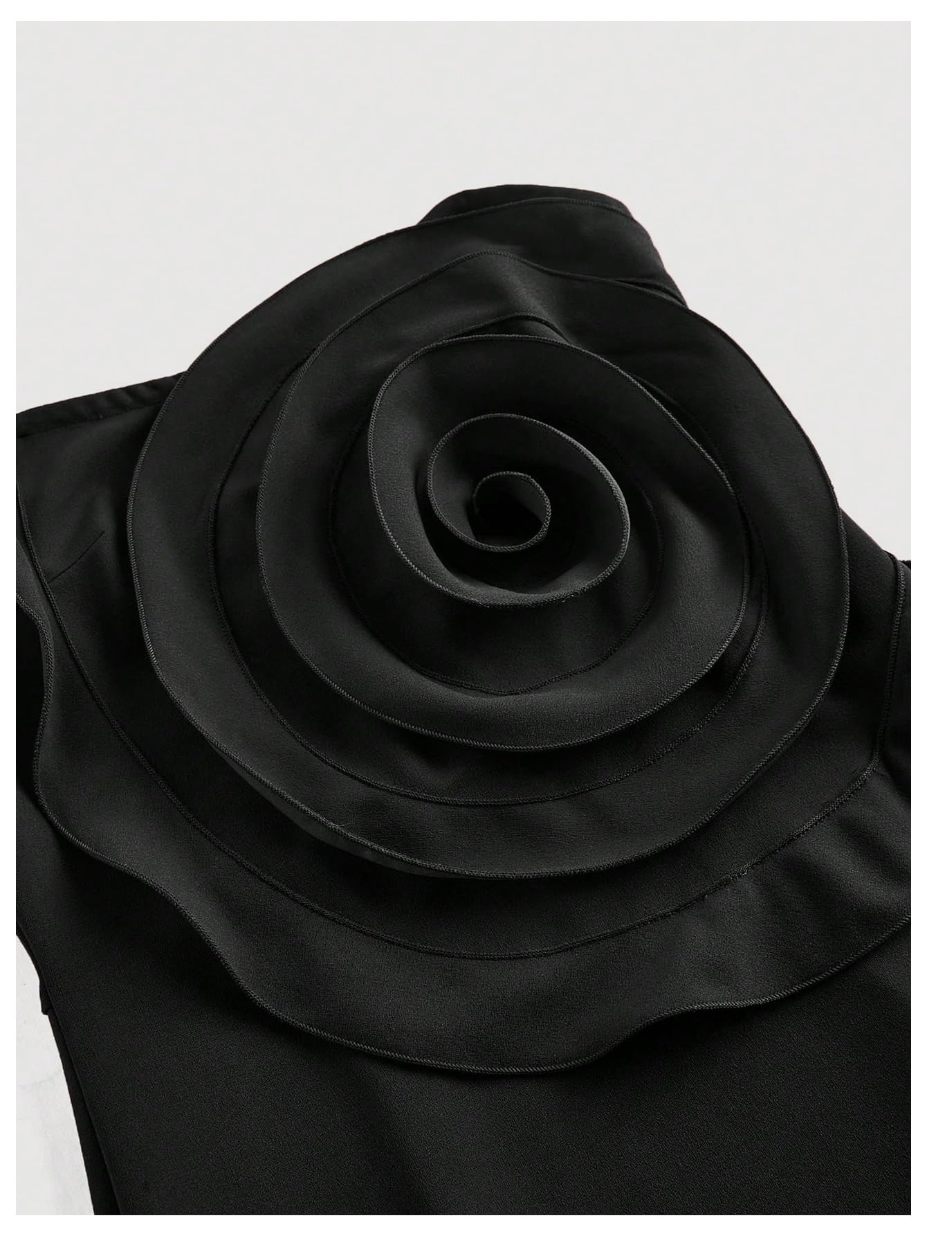 Women's 3D Floral Strapless Tube Dress Elegant Sleeveless Slit Bodycon Long Dresses