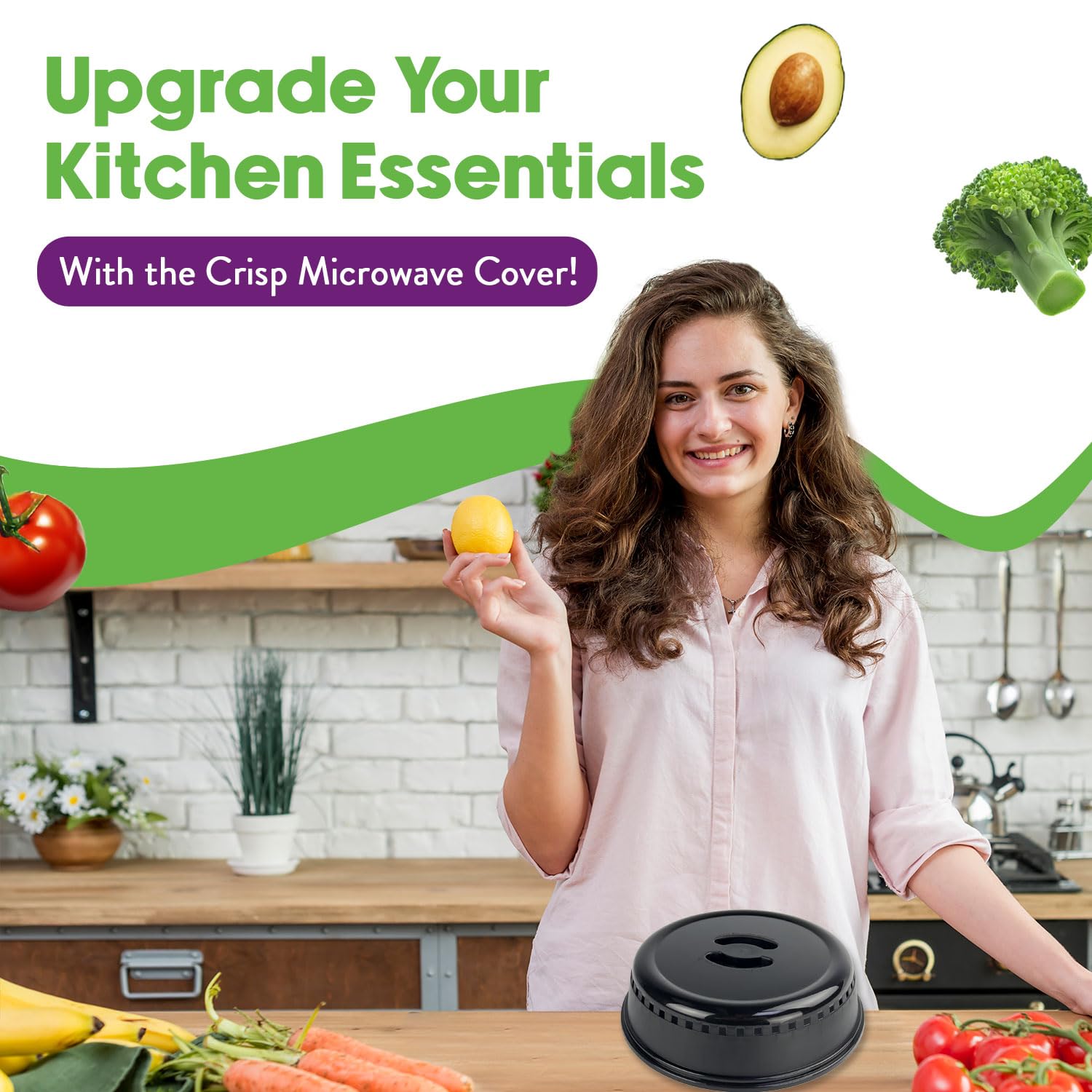 Crisp Pink Microwave Splatter Cover