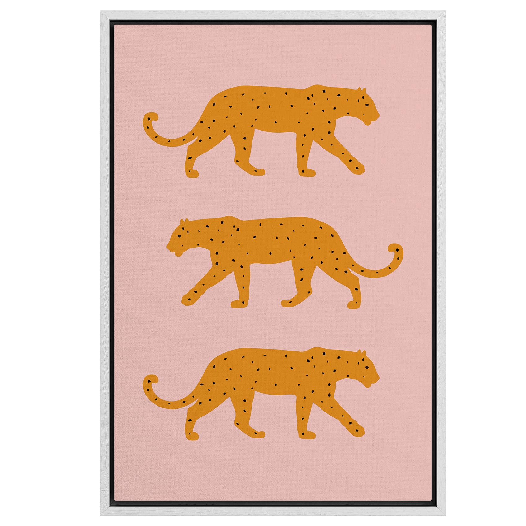 Framed Multicolored Disco Ball Canvas Print â€?Preppy Wall Art for Living Room, Bedroom, or Office