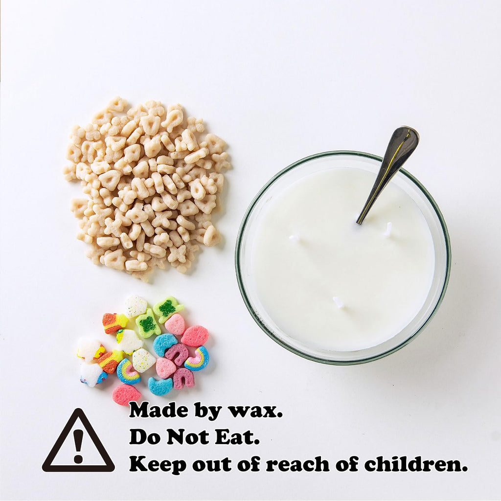 Cereal Bowl with Metal Spoon Scented Soy Candle